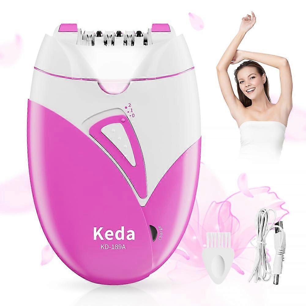 Women's Epilator Portable Cordless Epilator with LED Light for Body and Facial Hair Removal, Model Rose20241227-01