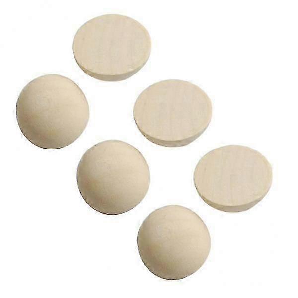 2x 100pcs Wood Split Ball Half Sizes Pick Crafts