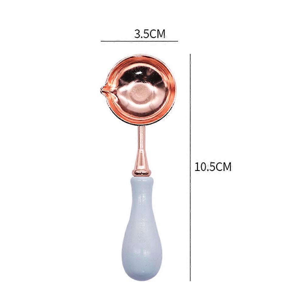 Wax Pouring Spoon Wax Sealing Solid Wooden Handle Spoon Retro DIY Wedding Envelope Decorative Crafts Gift Wax Stamps Making Tools