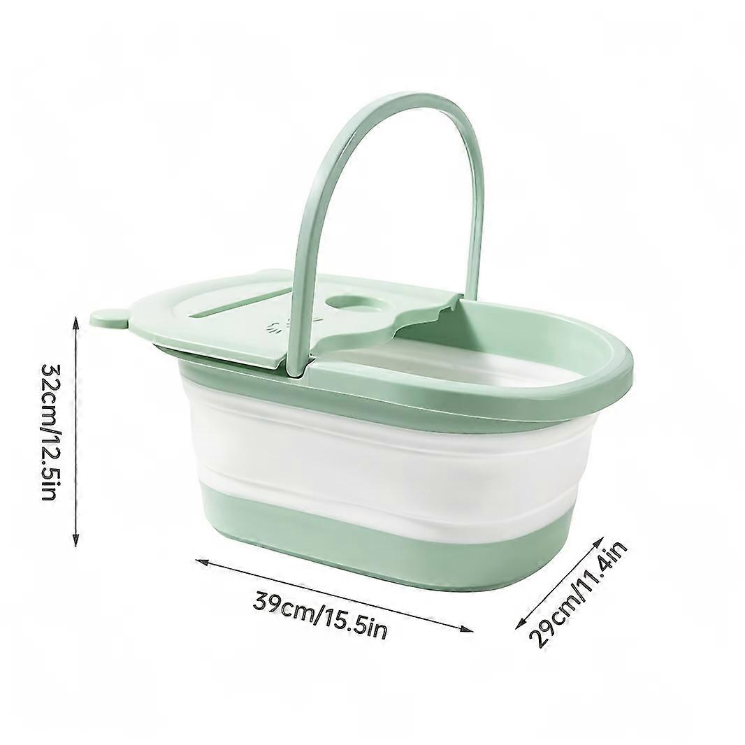 Foldable Foot Bath Tub with Built-in Massager - Large Relaxation Pool for Soaking, No Electricity Needed, Portable Design for Home Bathroom & Spa Use