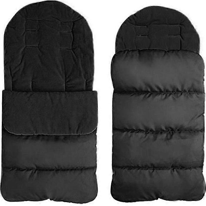 BLACK Baby Footmuff Universal Waterproof Warm Stroller
