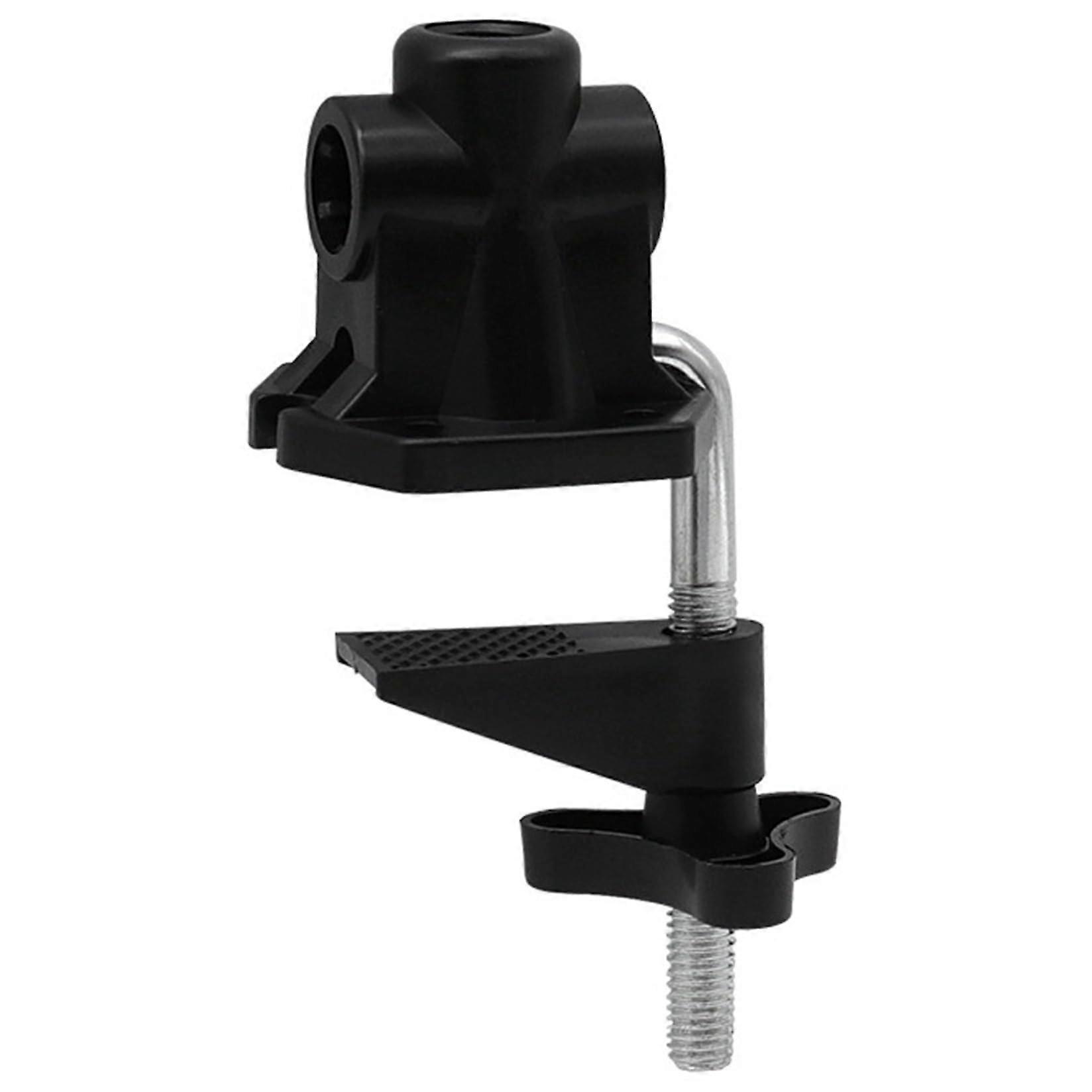 Desk Clamp, 0.47 Inch Hole Table Clamp Holder, Plastic and Metal Desk Lamp, Portable Removable C Holder with Adjustable Base