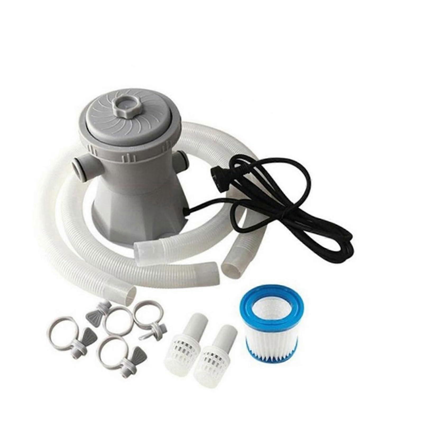 Pool Filter 300 Gallons Electric Filter Pump Inflatable Pool Cleaner Pool Accessories Tool for Pools