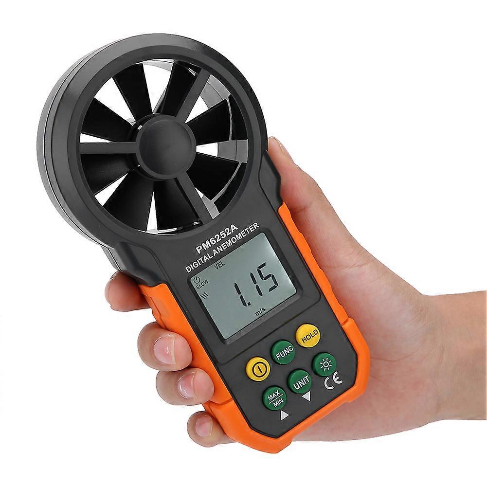 PM6252A Digital Anemometer Wind Speed Meter 165x85x38mm, 292g