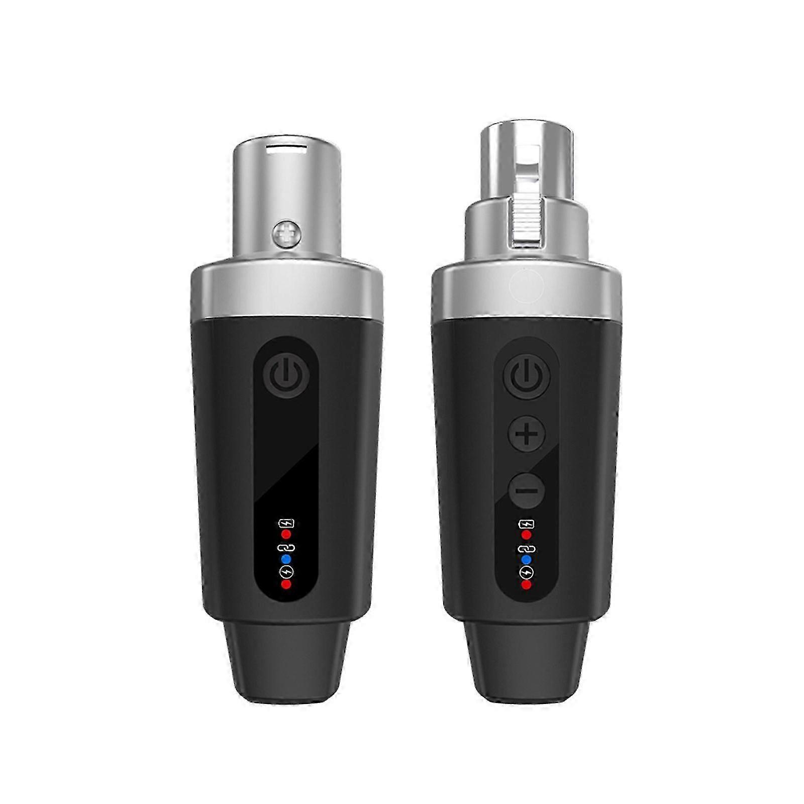 Wireless Microphone Transmitter Receiver UHF Adapter for Dynamic Microphones and