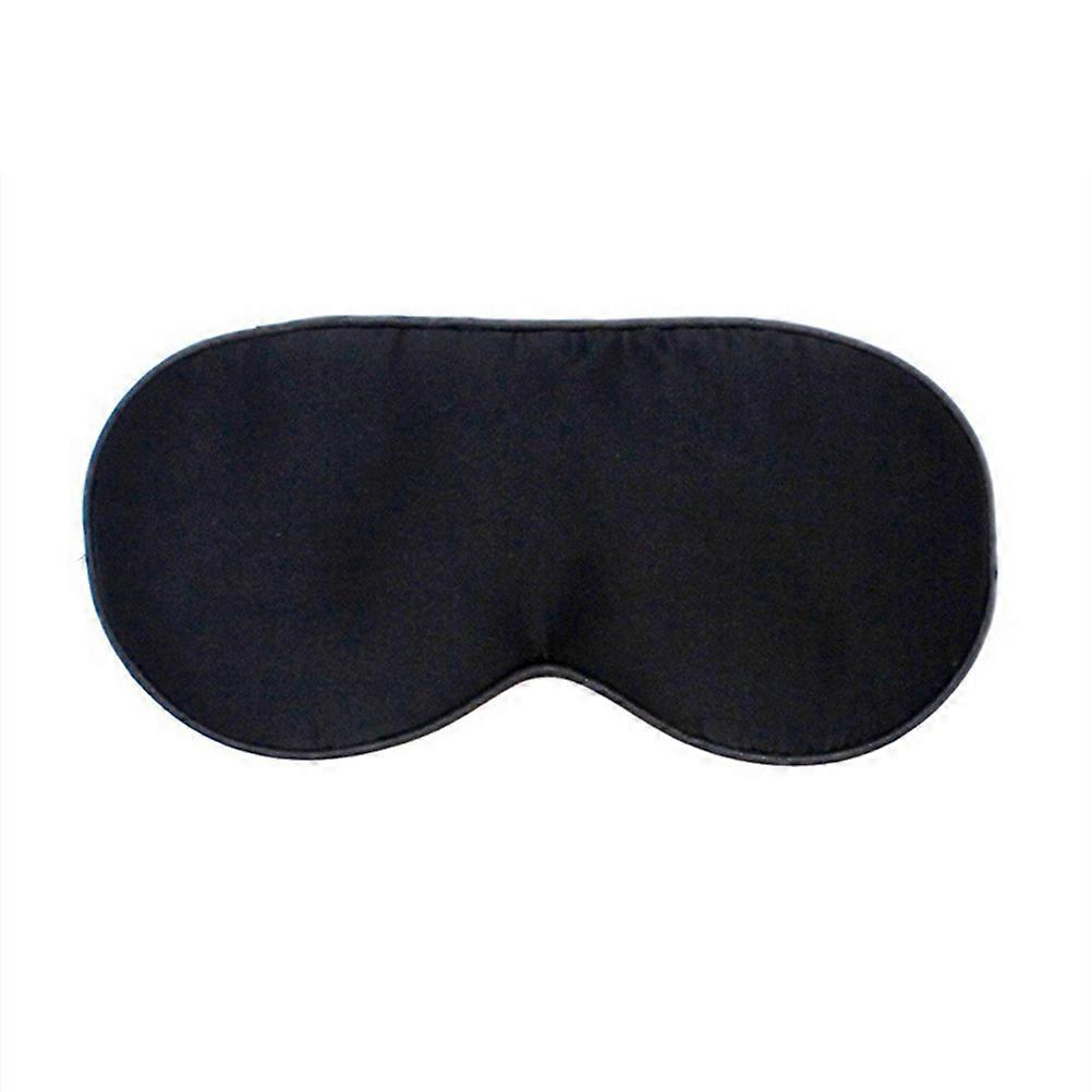 Silk Sleeping Mask Eye Patch for Sleeping with Adjustable Strap Black