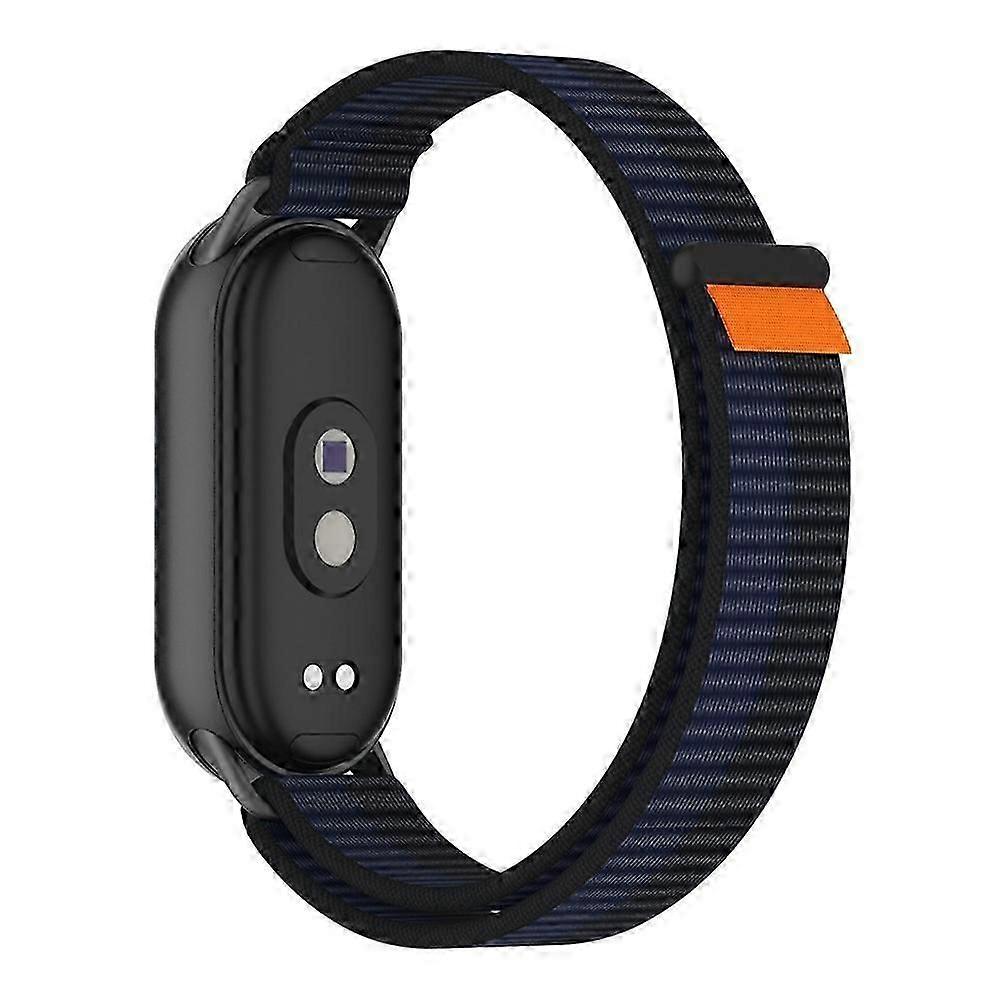 Wrist Strap Compatible For Xiaomi Smart Band 10 / 9 / 8 Magic Tape Nylon Loop Watch Band with Tail Tab
