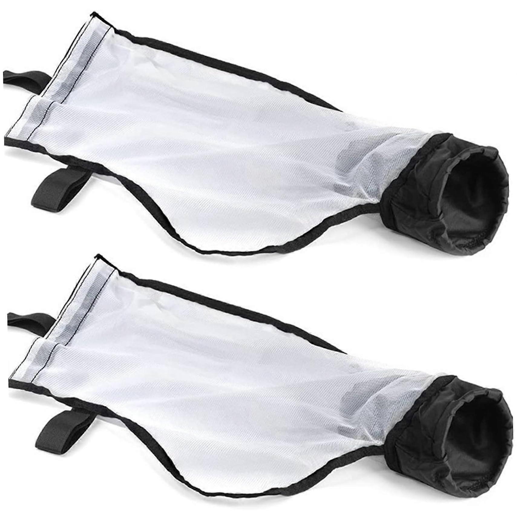 Nylon Mesh Pool Cleaner Bag - 2pcs with Hook and Loop Fasteners for Compatible Swimming Pool Filtration Systems