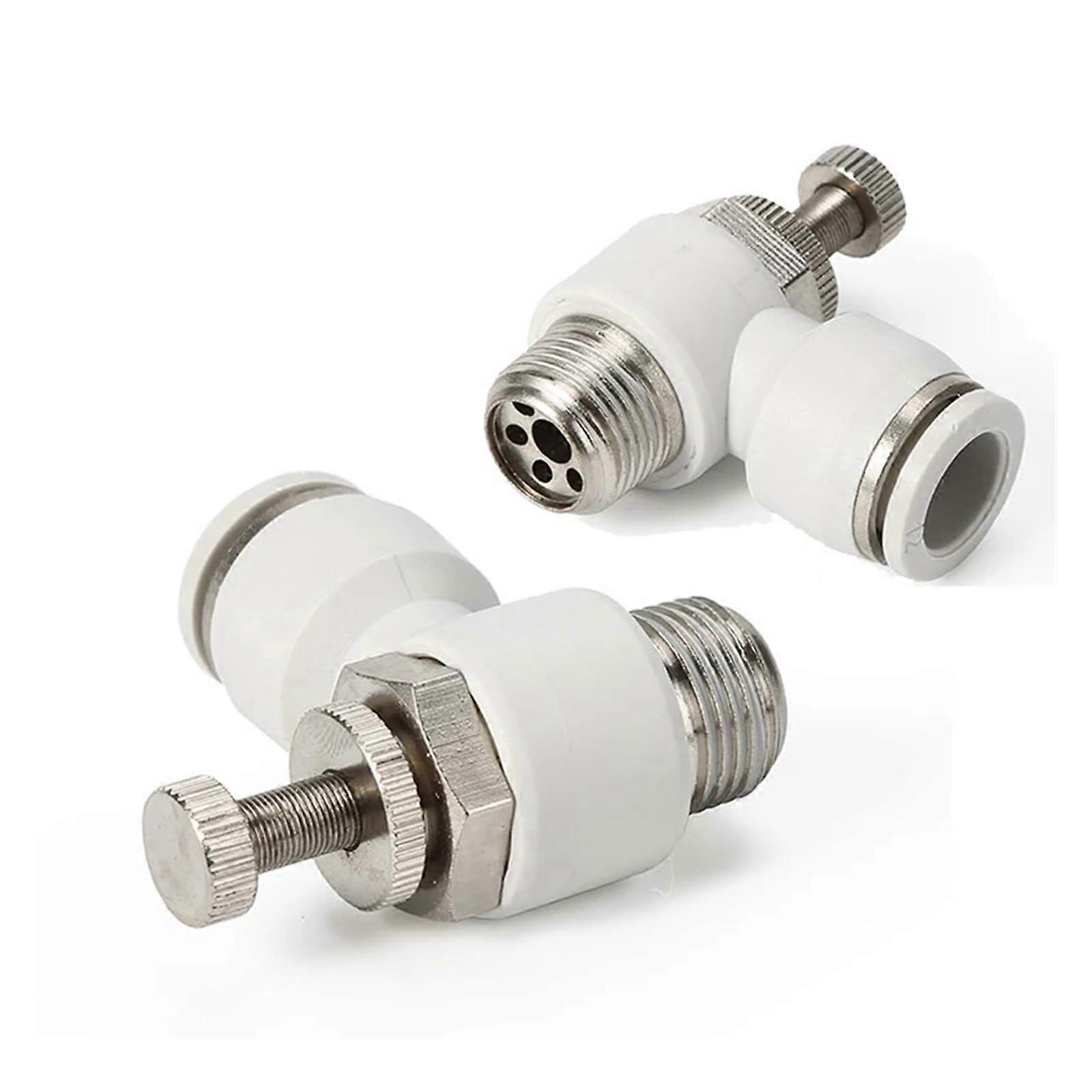 SL Type Air Hose Quick Release Fitting 1PCS White Pneumatic Connector SL8-02 8mm Size Durable Pipe Accessory