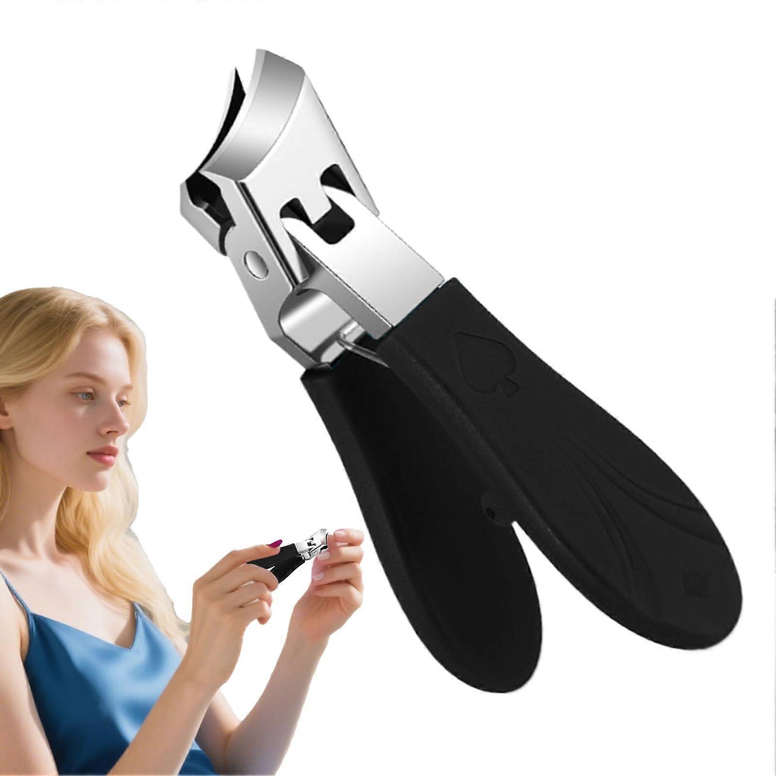 Toenail Nippers For Ingrown Toenails Angled Curved Toenail Nipper, For Fingers And Toes, For Adults And Children, Black