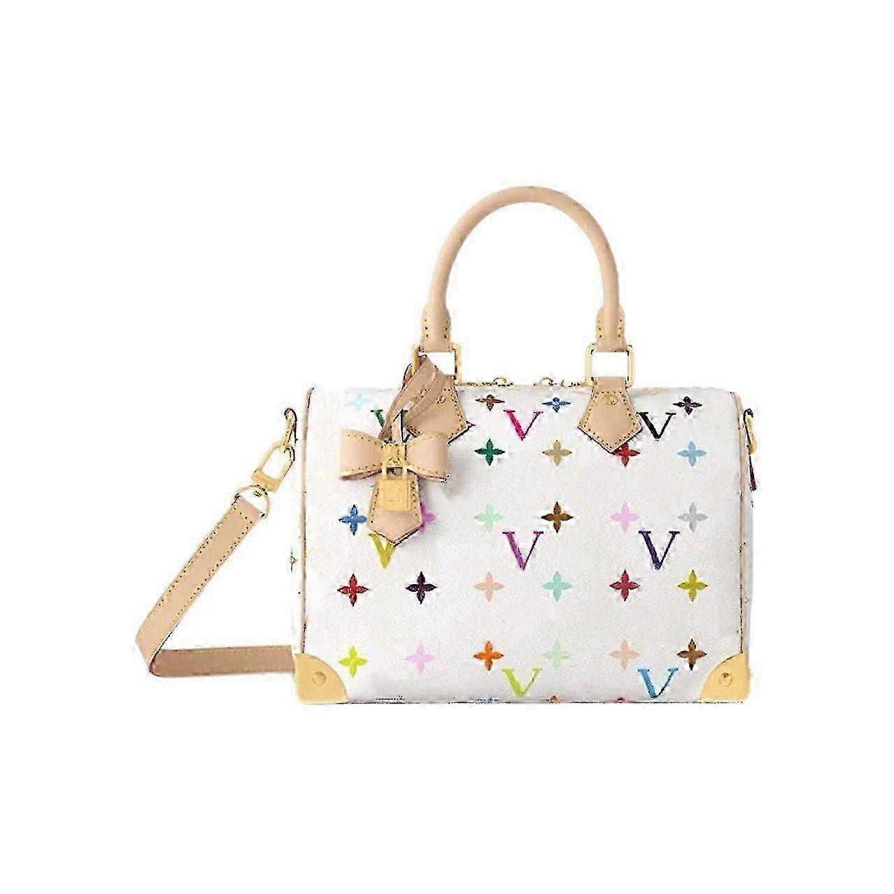 2025 Neuer Sommer All-Match Zwei-in-Eins Weiß Dreifarbige Tasche Damen Tasche Kissentasche