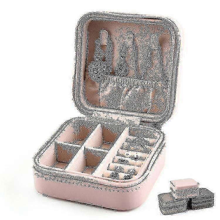 Portable Multifunctional Earrings Ring Box Jewelry Storage Box