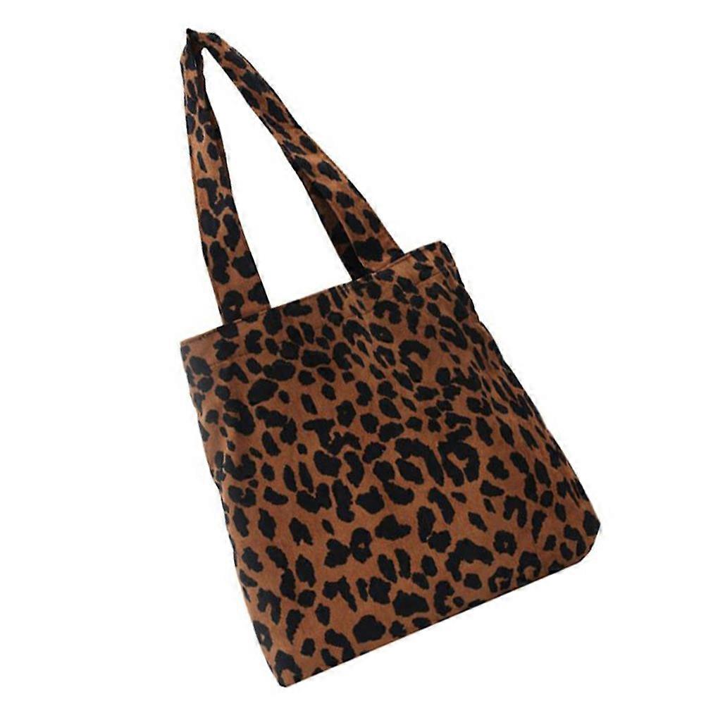 Leopard Women Handbag Portable Daily Use Stylish Tote Bag 1Pack