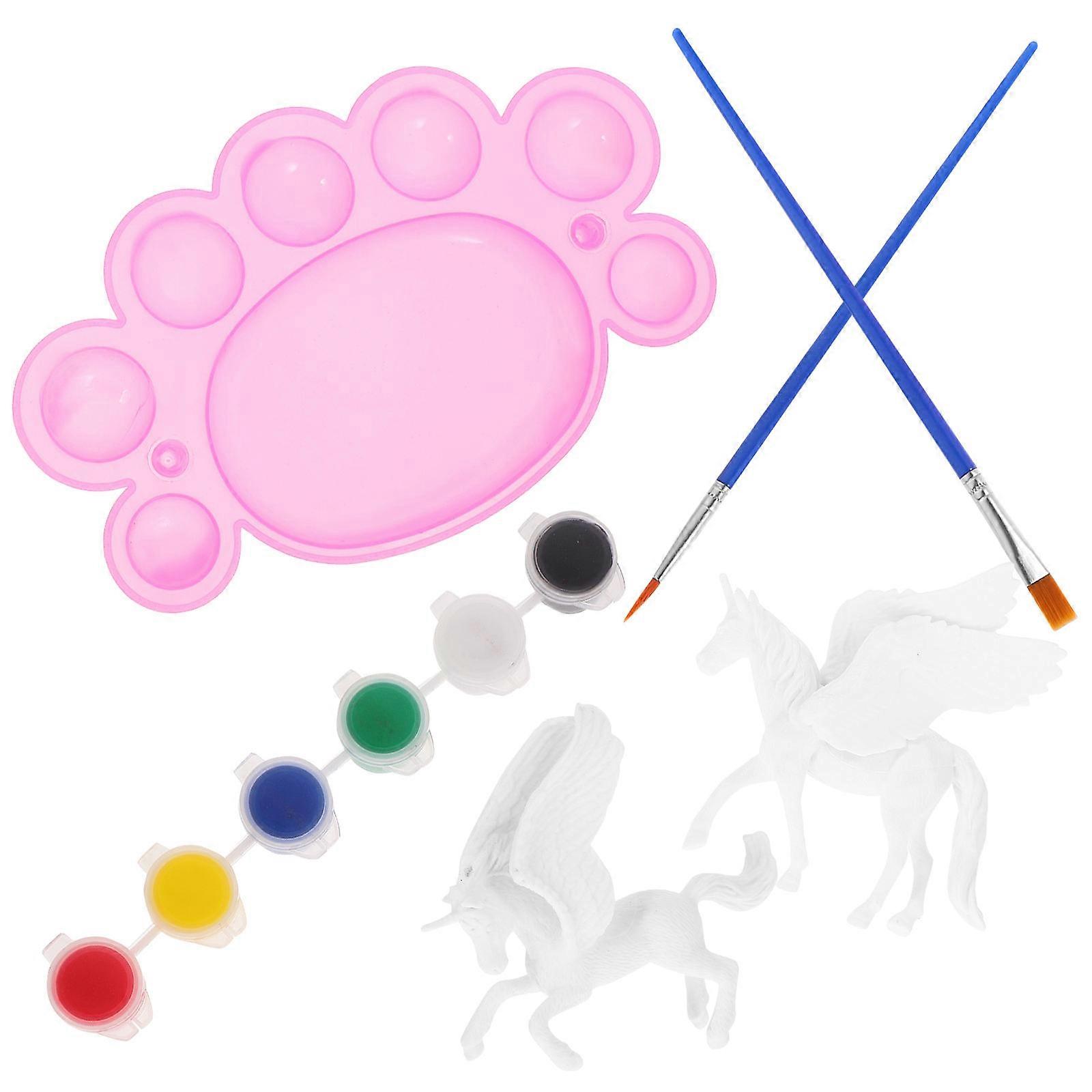 Unicorn Action Figure 1 Set DIY Painting Toys For Boys And Girls Assorted Color Art Activities Creativity Development