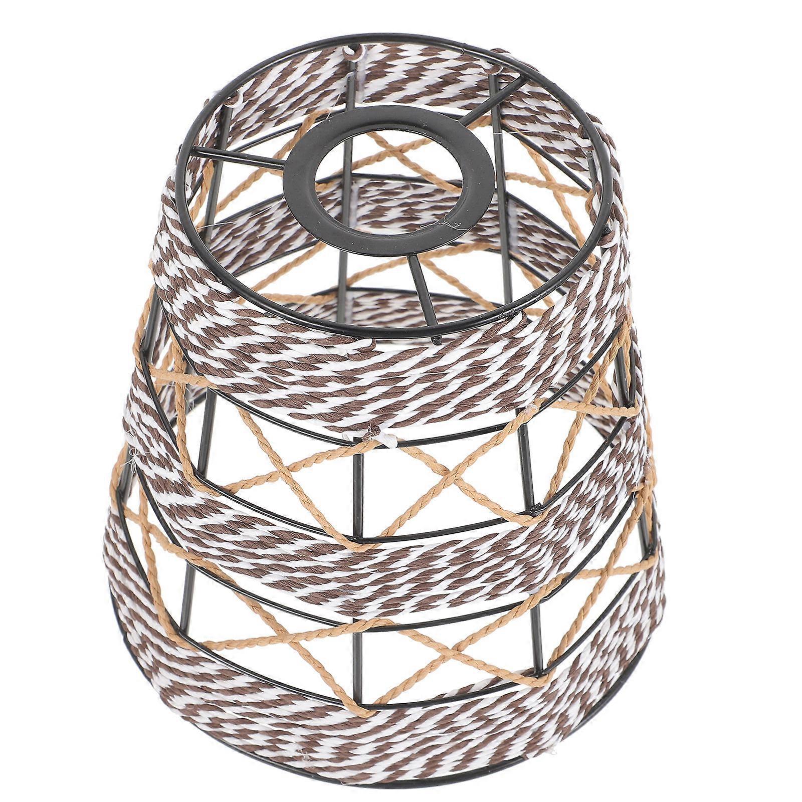 Woven Hanging Lamp Shade 1 Set Pendant Lamp Shade for Living Room Lampshade Replacement