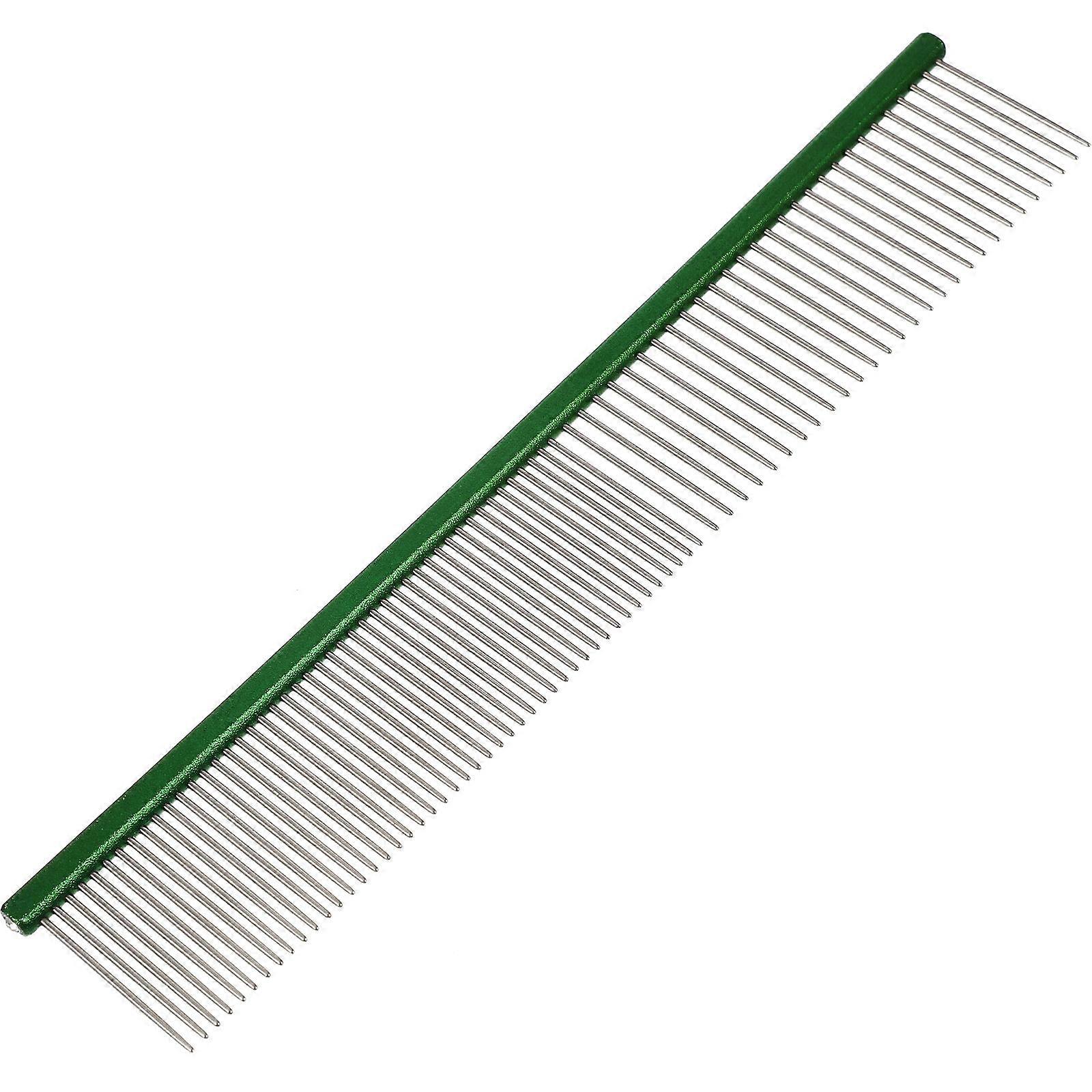 Wear Resistant Cat Hair Comb Metal Grooming Comb Pet Grooming Daily Use Removable Loose Hair 1Pack