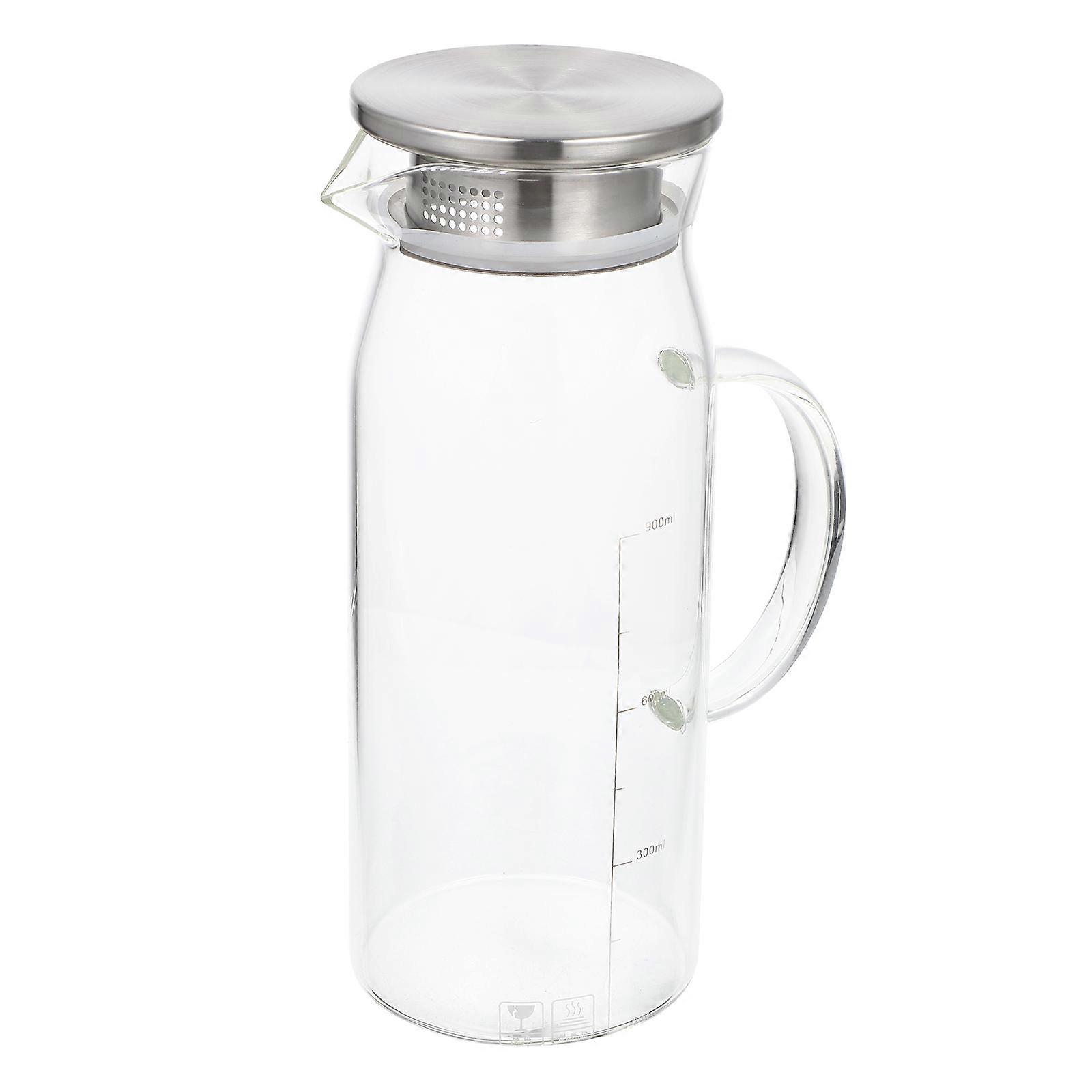 Transparent Glass Water Pitcher for Home Large Capacity Easy to Clean and Store 3.5L