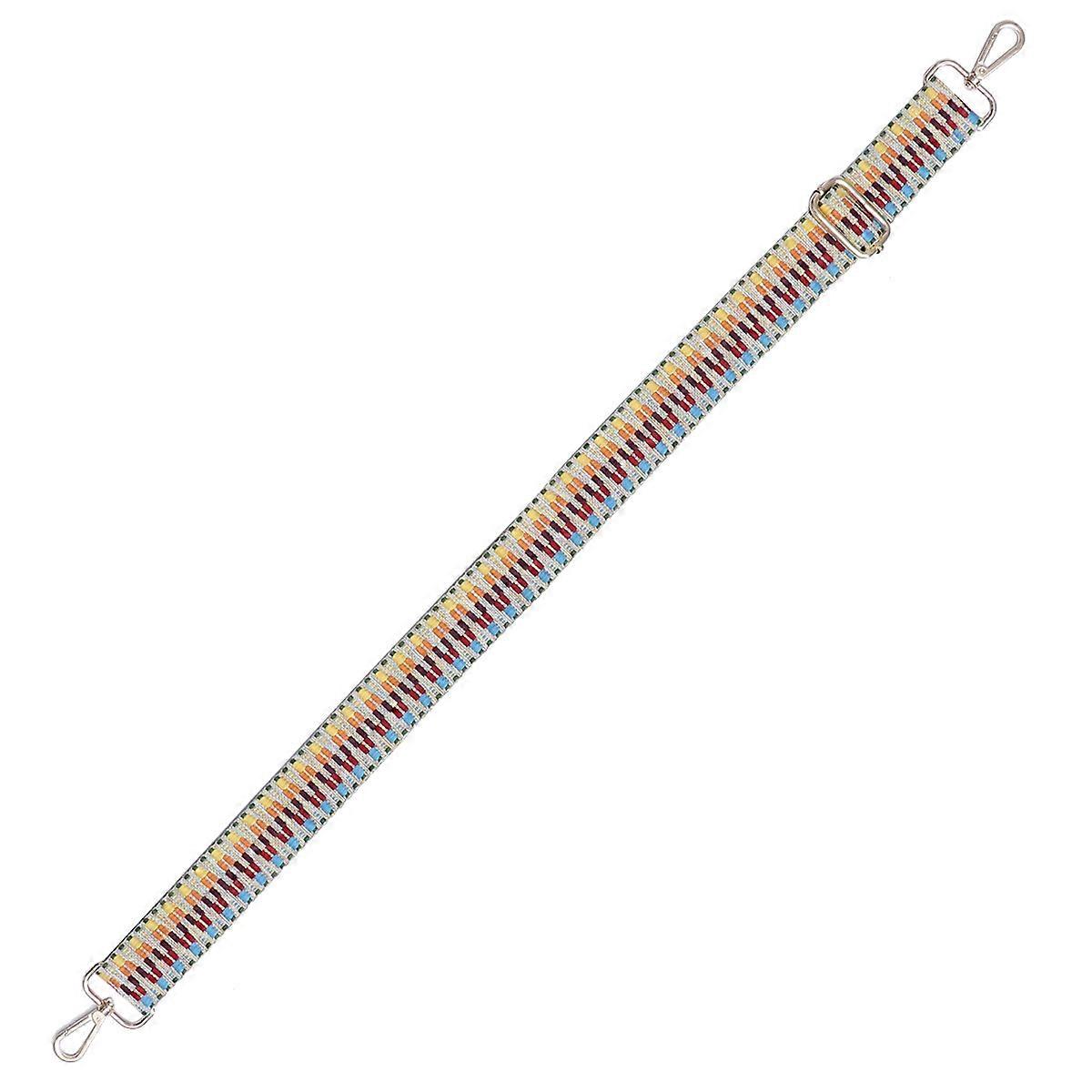 Cross Body Wide Purse Strap With Metal Clip Attachments Ideal For Women And Men Multi Color Fashion Design 1Set