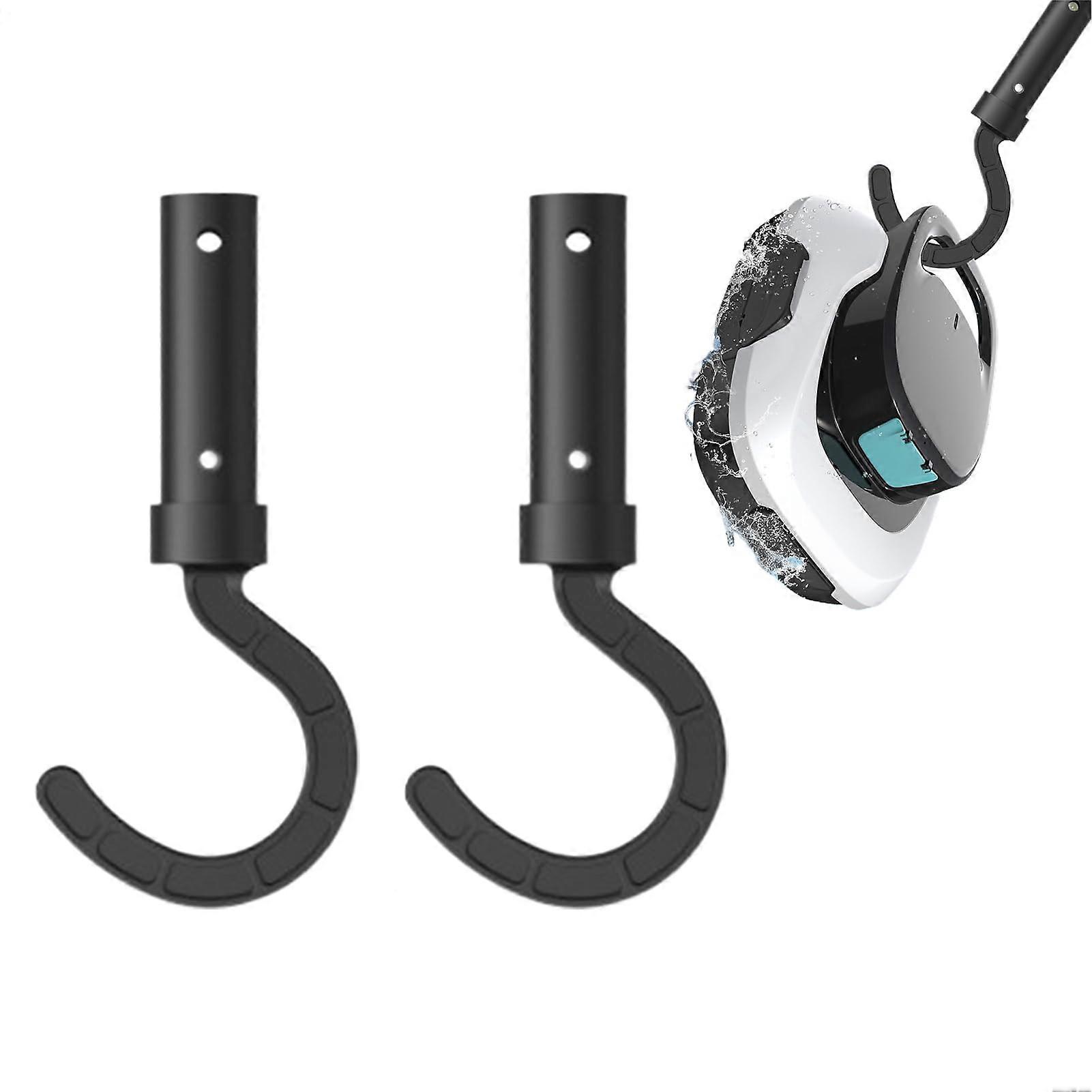 Pool Vacuum Hooks 2-Pack, Portable Pool Cleaner Hook, Easy-To-Attach Tool Attachment, Fits Most Pool Cleaners