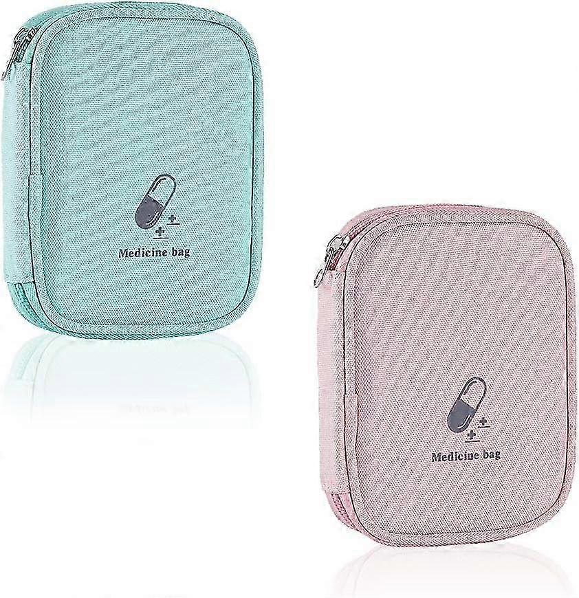 2 Medicine Kit, Portable First Aid Kit, Empty First Aid Kit, Empty Medicine