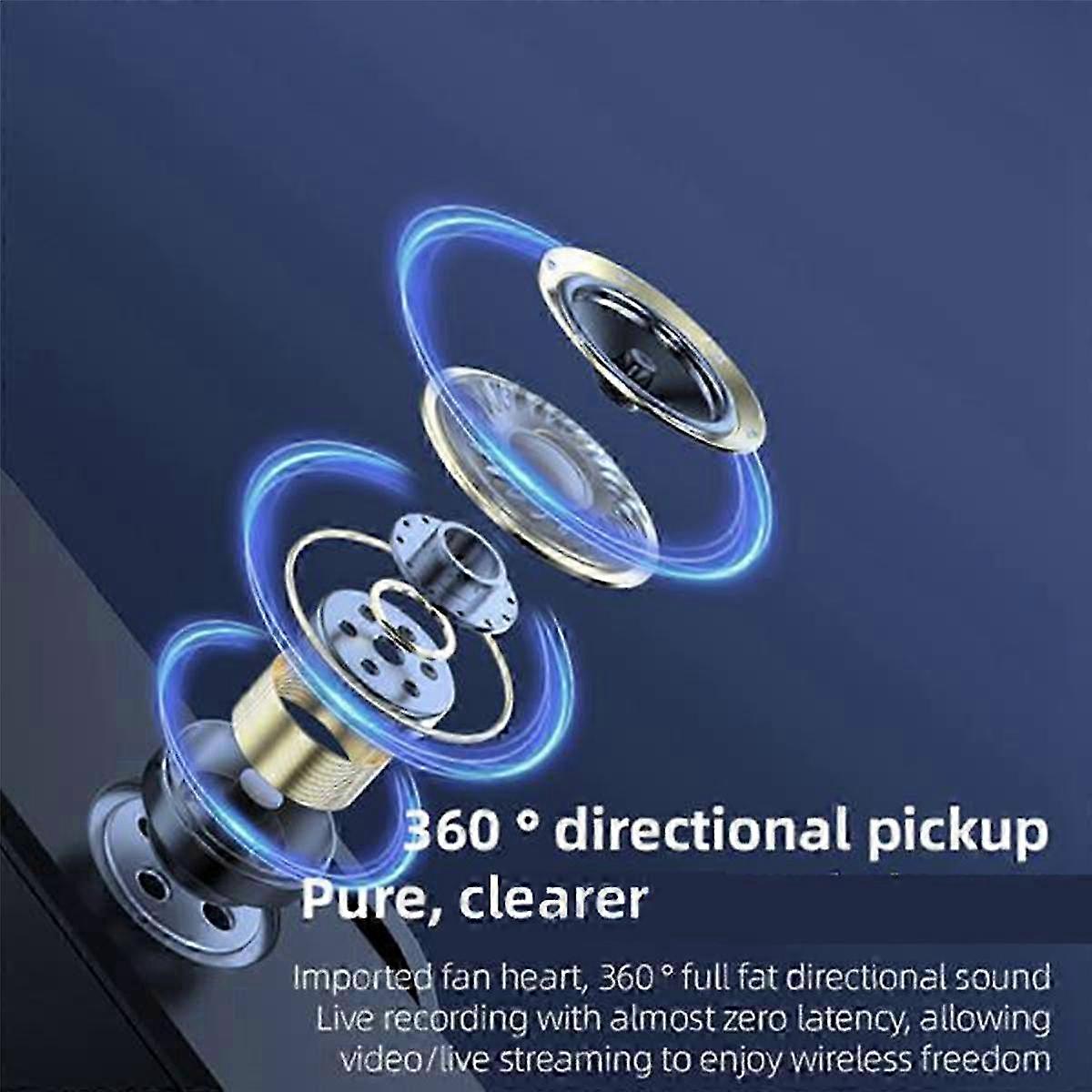 Bezdrátový klopový mikrofon Jeden na jednoho Konektor Type-C Přijímací klip Potlačení šumu Nahrávání Bluetooth mikrofonJak je znázorněno SZRH A-V