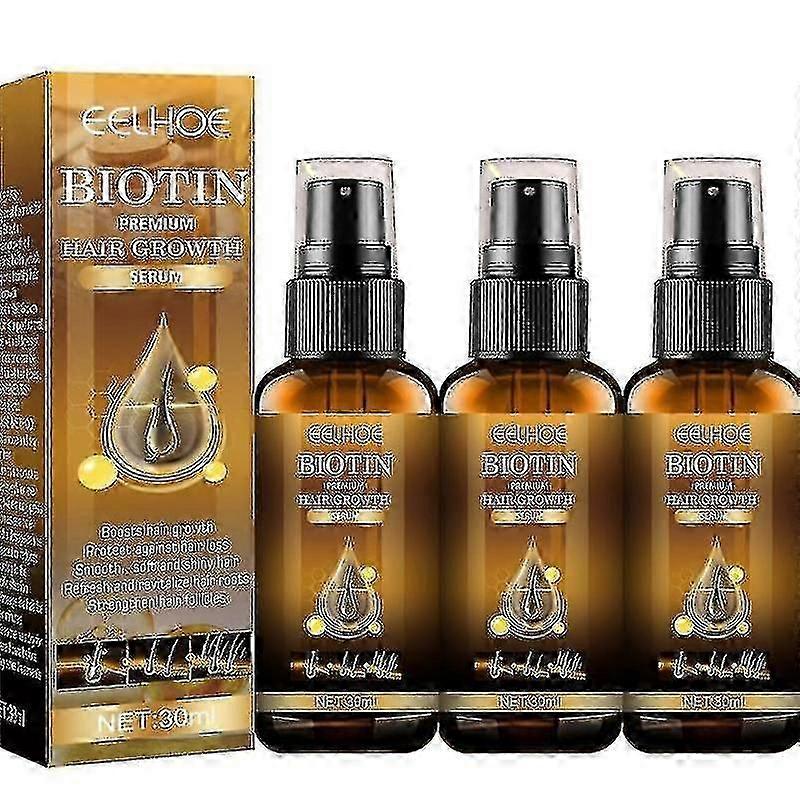 3Pcs Biotin Anti Fast Regrowth Scalp Serum