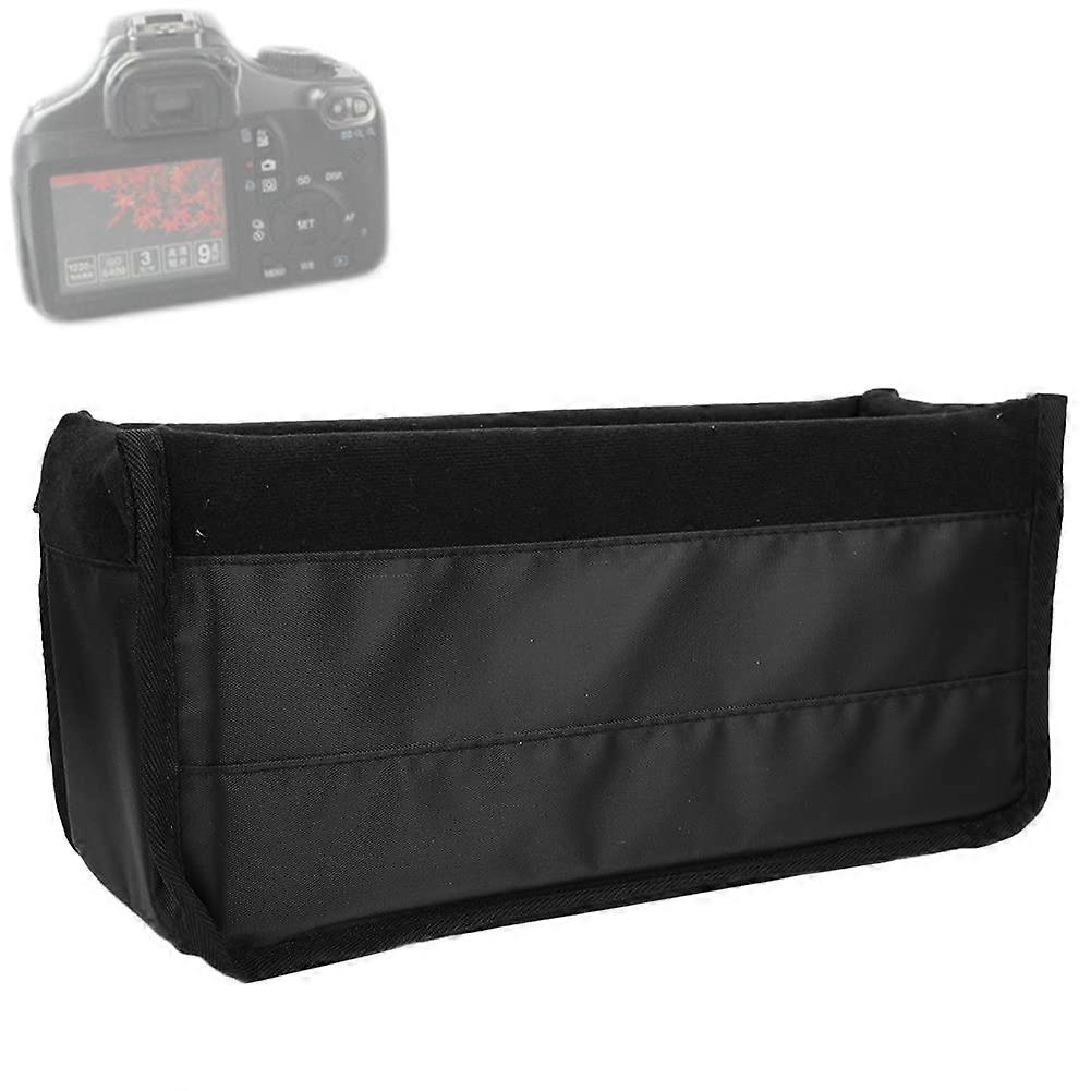 Waterproof Shockproof DSLR Camera Lens Insert Bag, Padded Case Pouch, Black
