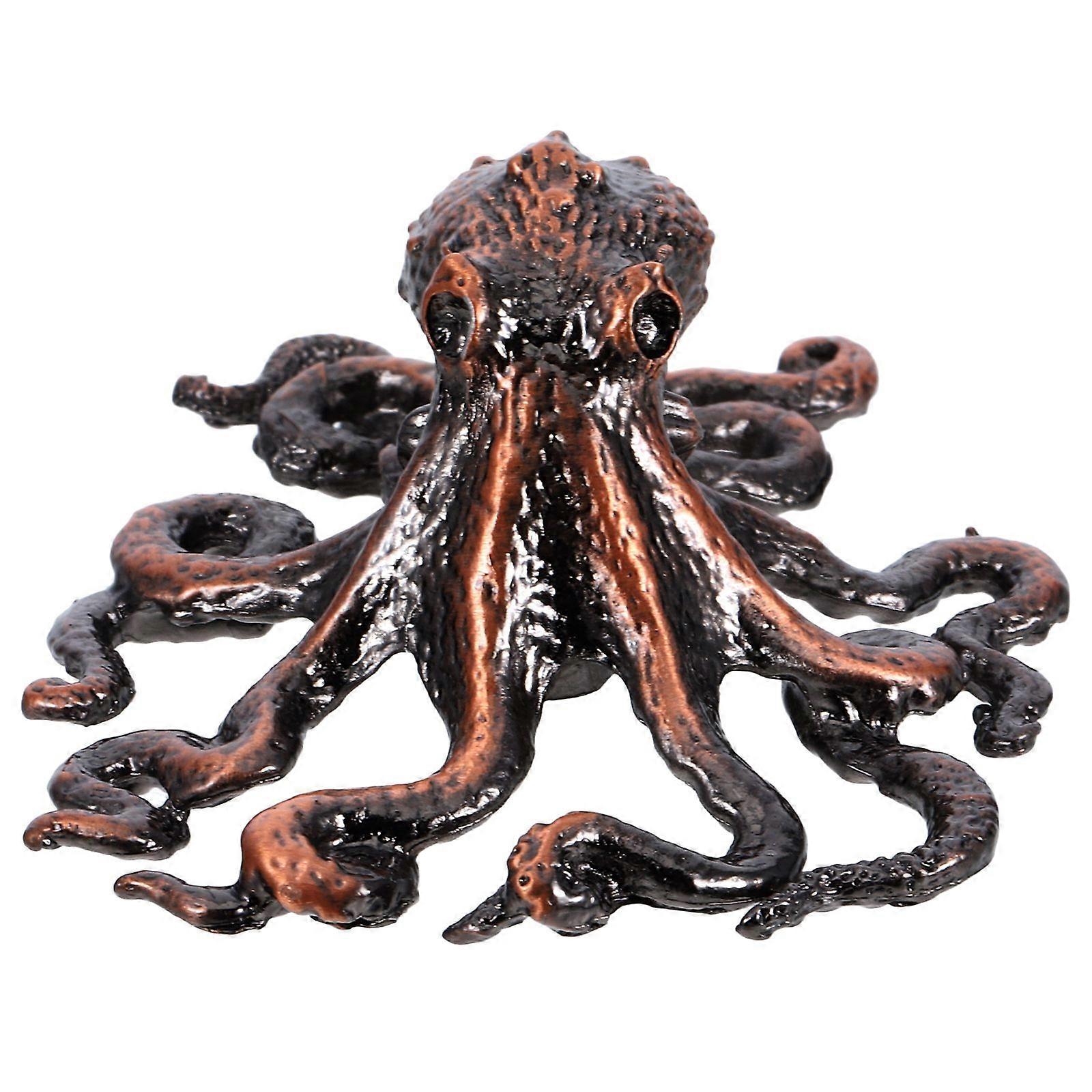 1 Set Metal Octopus Knob Zinc Alloy Cabinets Handle Nautical Door Hardware Beach Ocean Theme Wardrobes Pull Knob Decorative Drawer Handles for Home