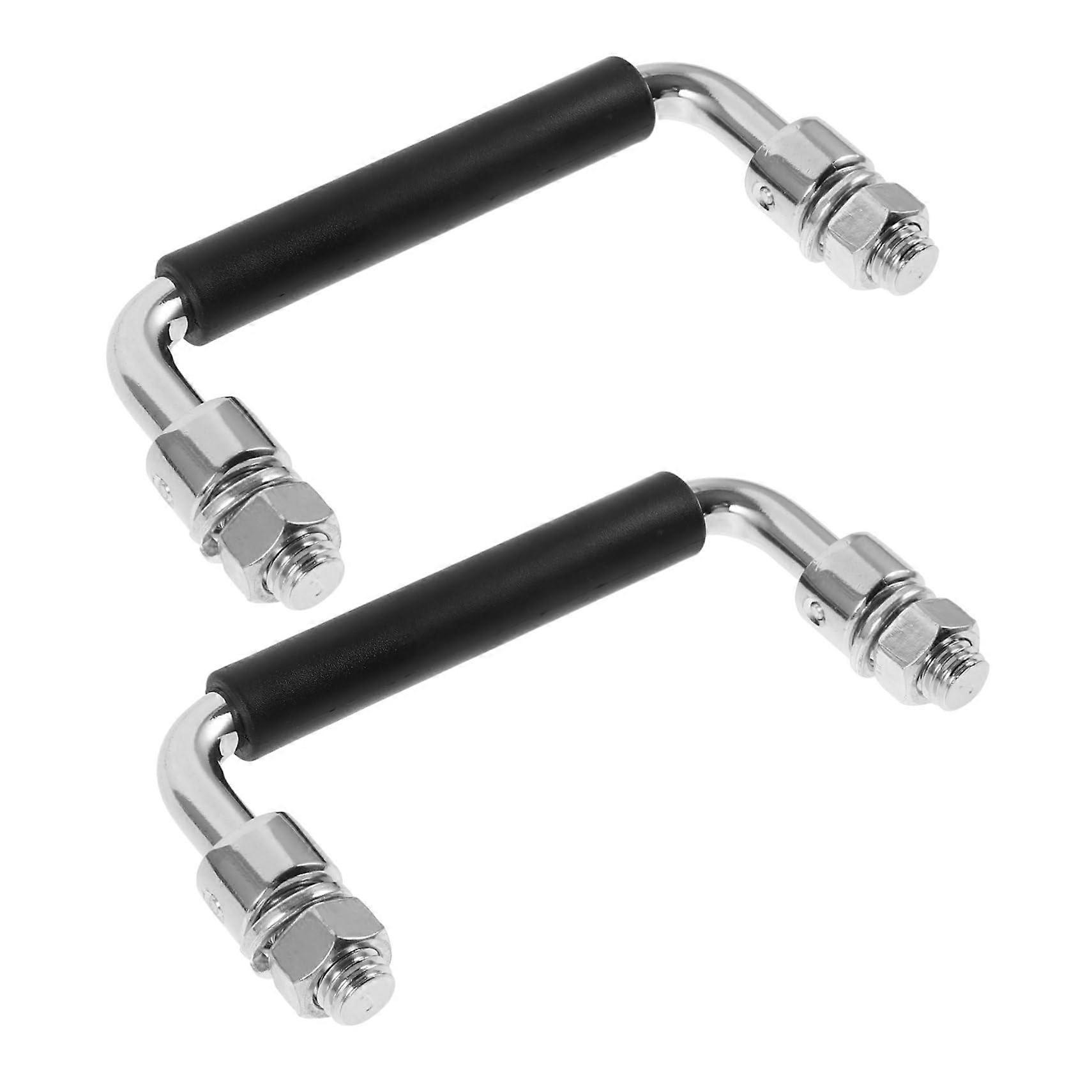2piece foldable tool case handle set with rubber coating, durable and slipresistant