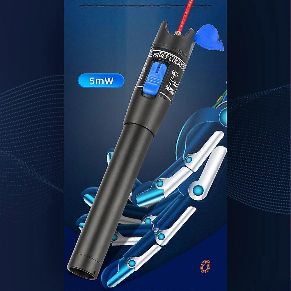 Handheld 5mW Optical Fiber Tester Portable Pen Type Red Light Visual Fault Locator Fiber Test Pen Support 2.5mm FC/SC/ST Interface