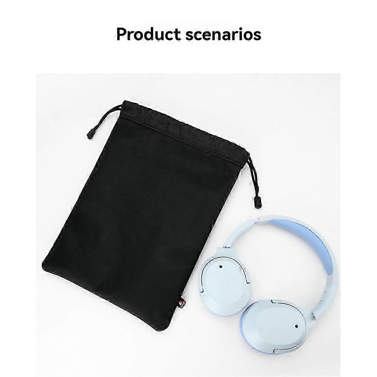Universal Storage Bag for Headphones: Drawstring Bag, Max Protection for Earphone Organizer