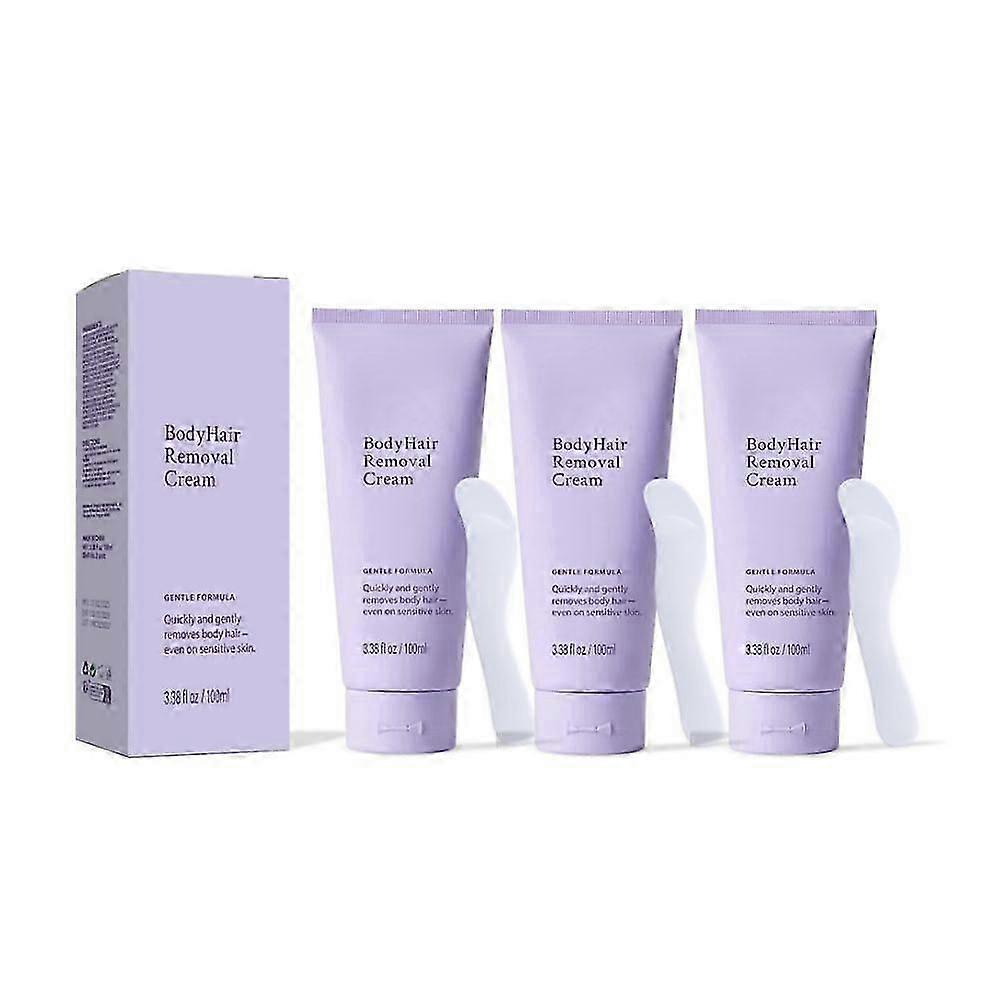 Body Hair Removal Cream with Spatula Applicator, Gentle Formula, Depilatories Safe for Sensit 1/2/3/4pcs