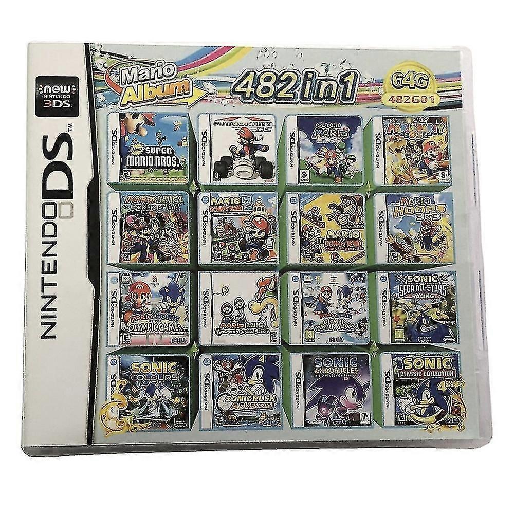 482 In 1 Game Card,super Combo Game Cartridge,game Card Super Combo Cartridge For Most Ds / 2ds / 3d