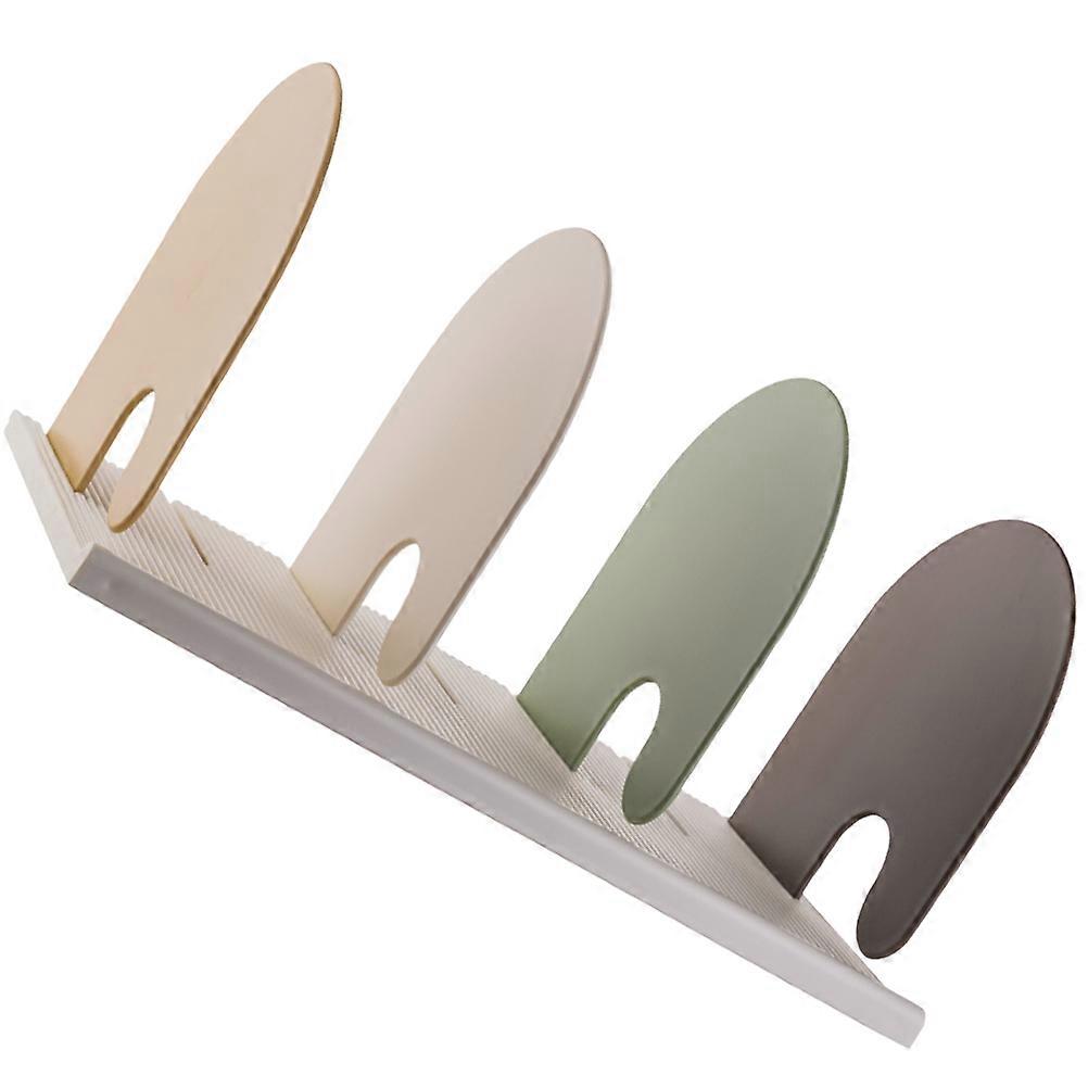 Multifunctional Plastic Bookend for Office Use Organize Books Magazines and Laptops Keep Desk Clean