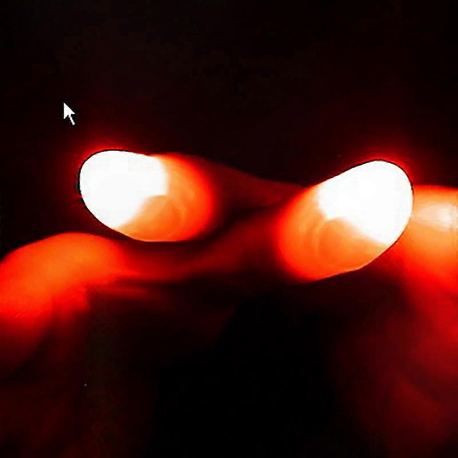 Glowing LED Finger Rings for Close-Up Magic Tricks and Fun Lighting Effects