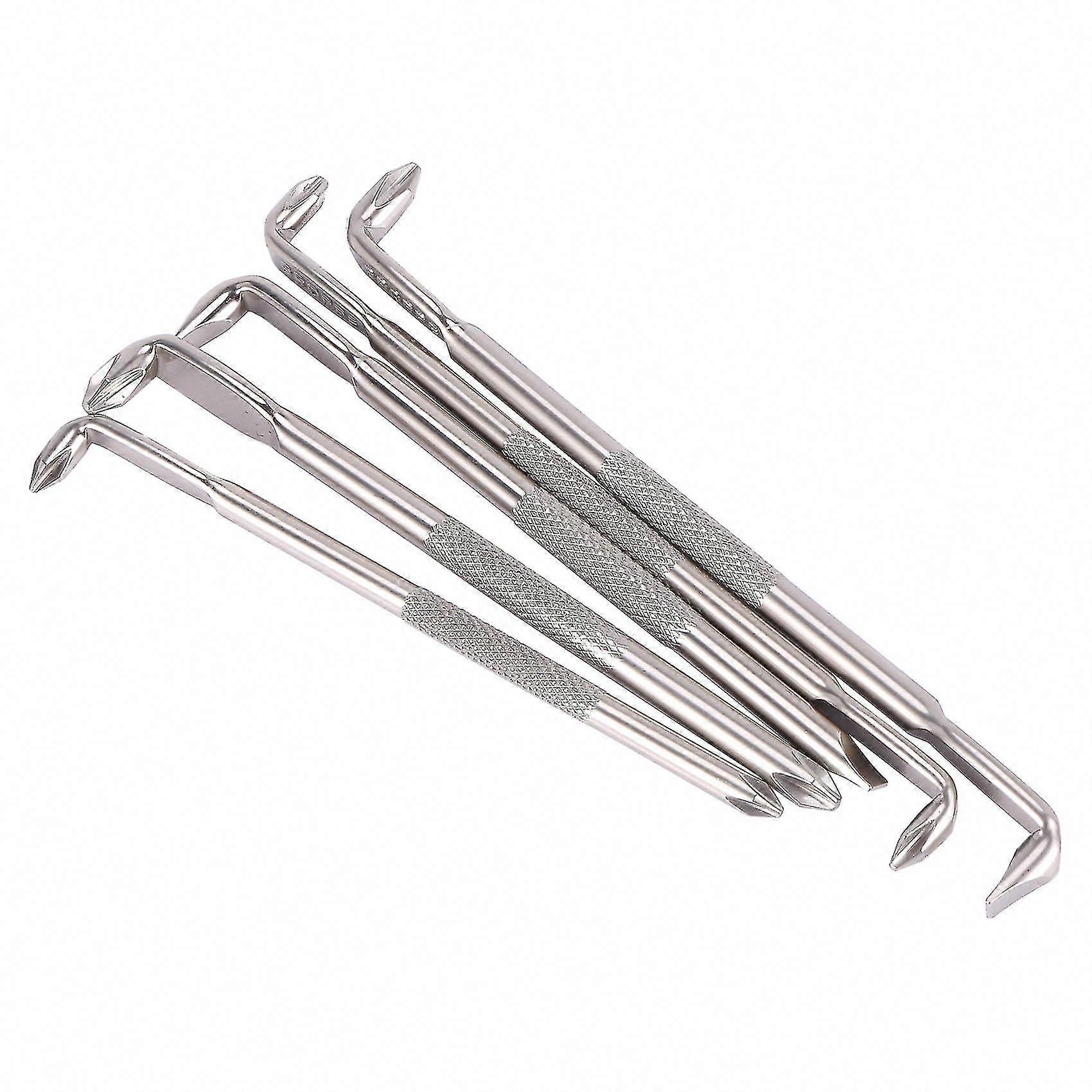5pcs Z-type Magnetic Screwdriver Set - 90-Degree Right Angle Elbow Bend Slotted Short Screwdrivers