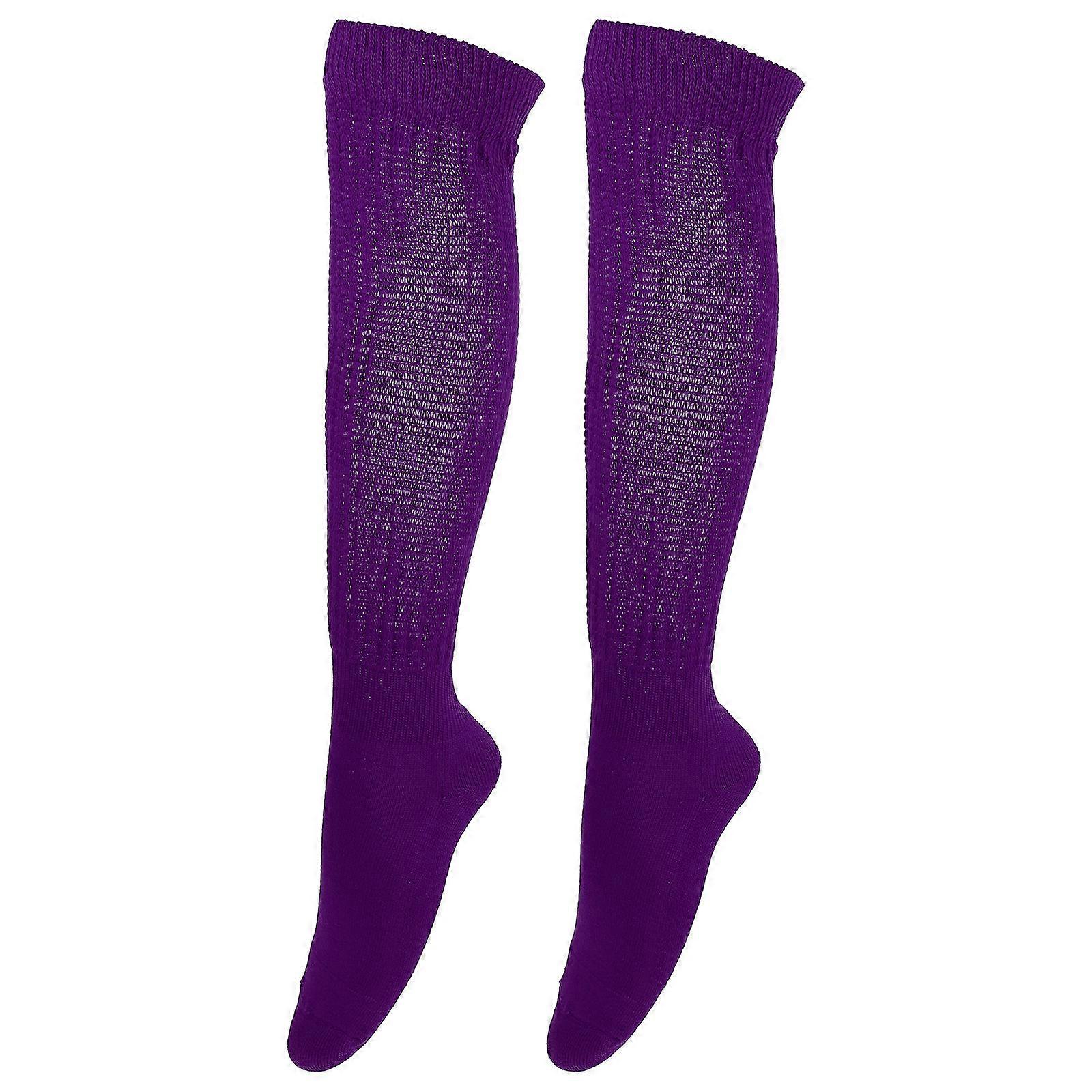 High Socks Simple Piled Style Socks Casual Wear Warm Socks Cotton Material for Daily Use 1 Pair