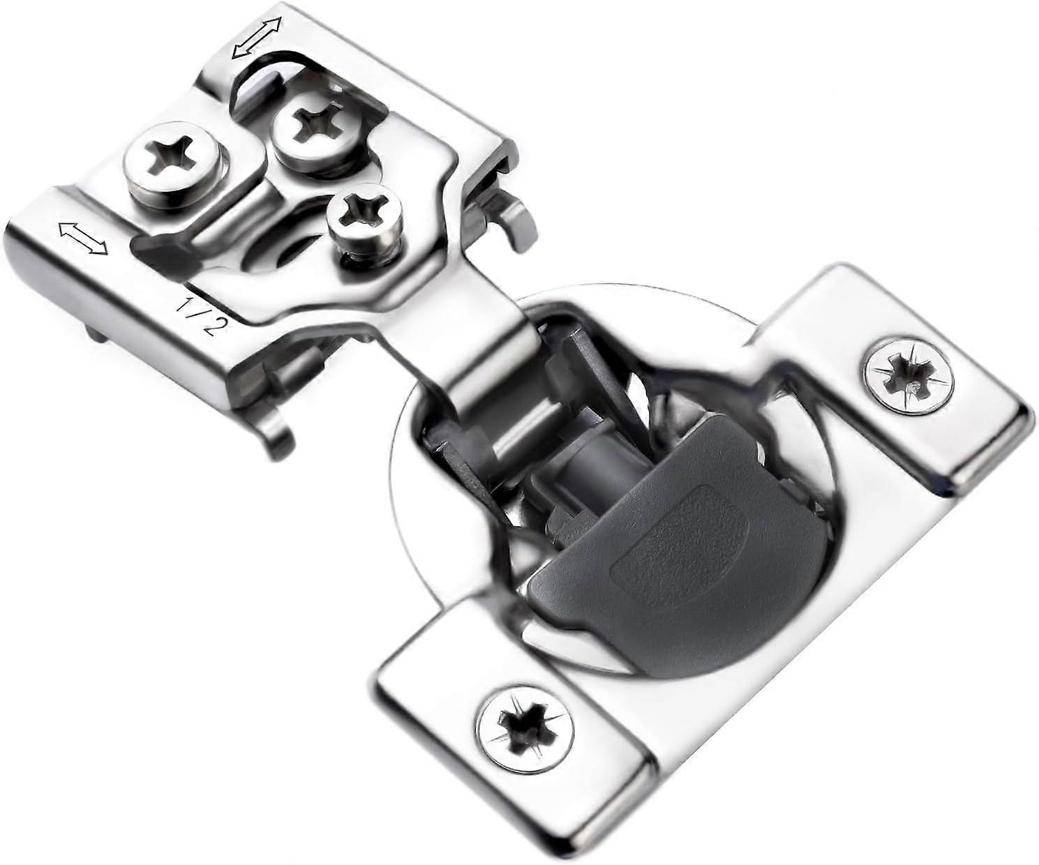 2 Pack 1/2 inch Overlay Soft Closing Face Frame Cabinet Hinges for Kitchen