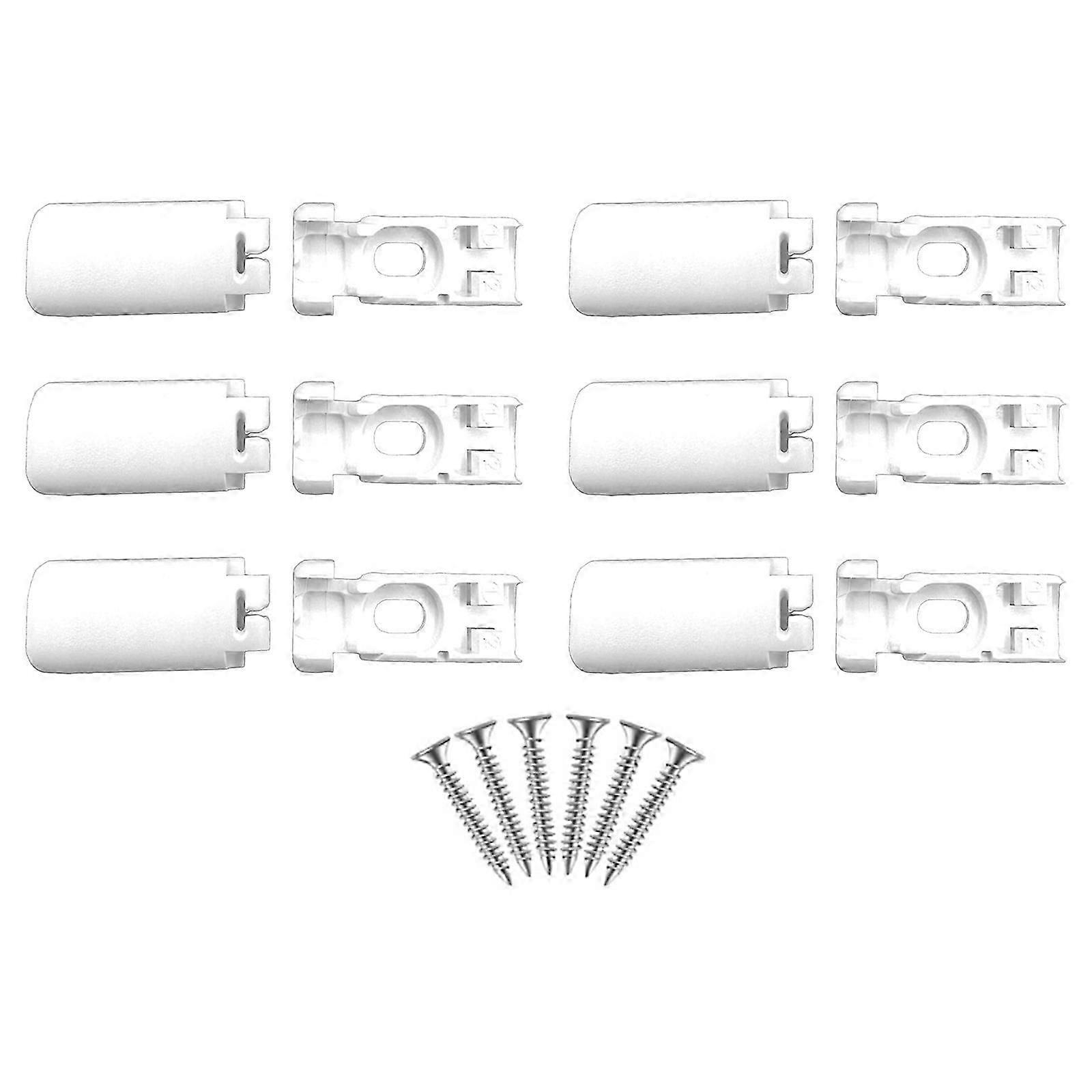 Window treatment clamps set of 6 for pleated blind secure installation