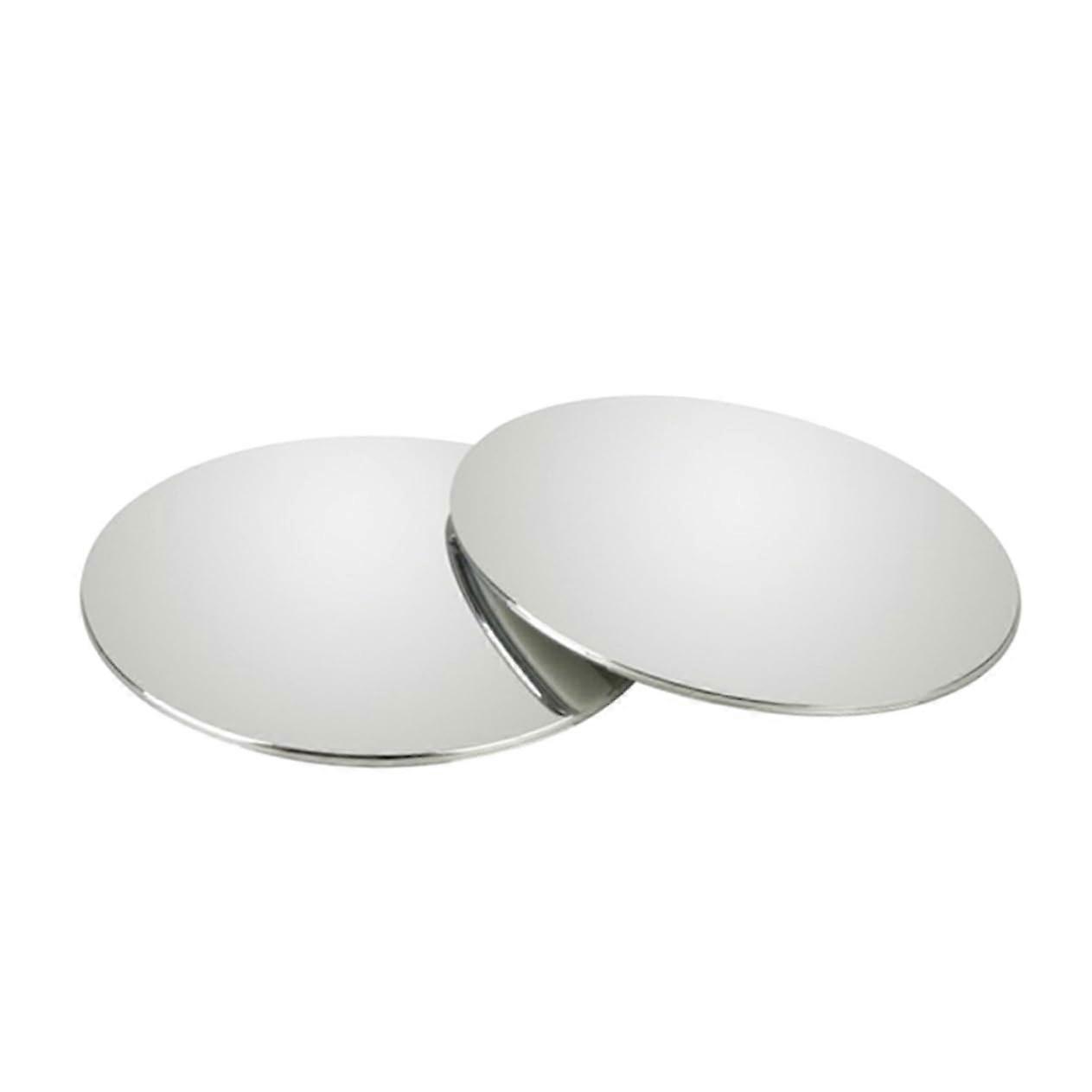 Car Convex Mirror 360Degree Rotating Frameless, Easy Install Mounting Brackets, Clear View Blind Spot Mirror Fits Cars