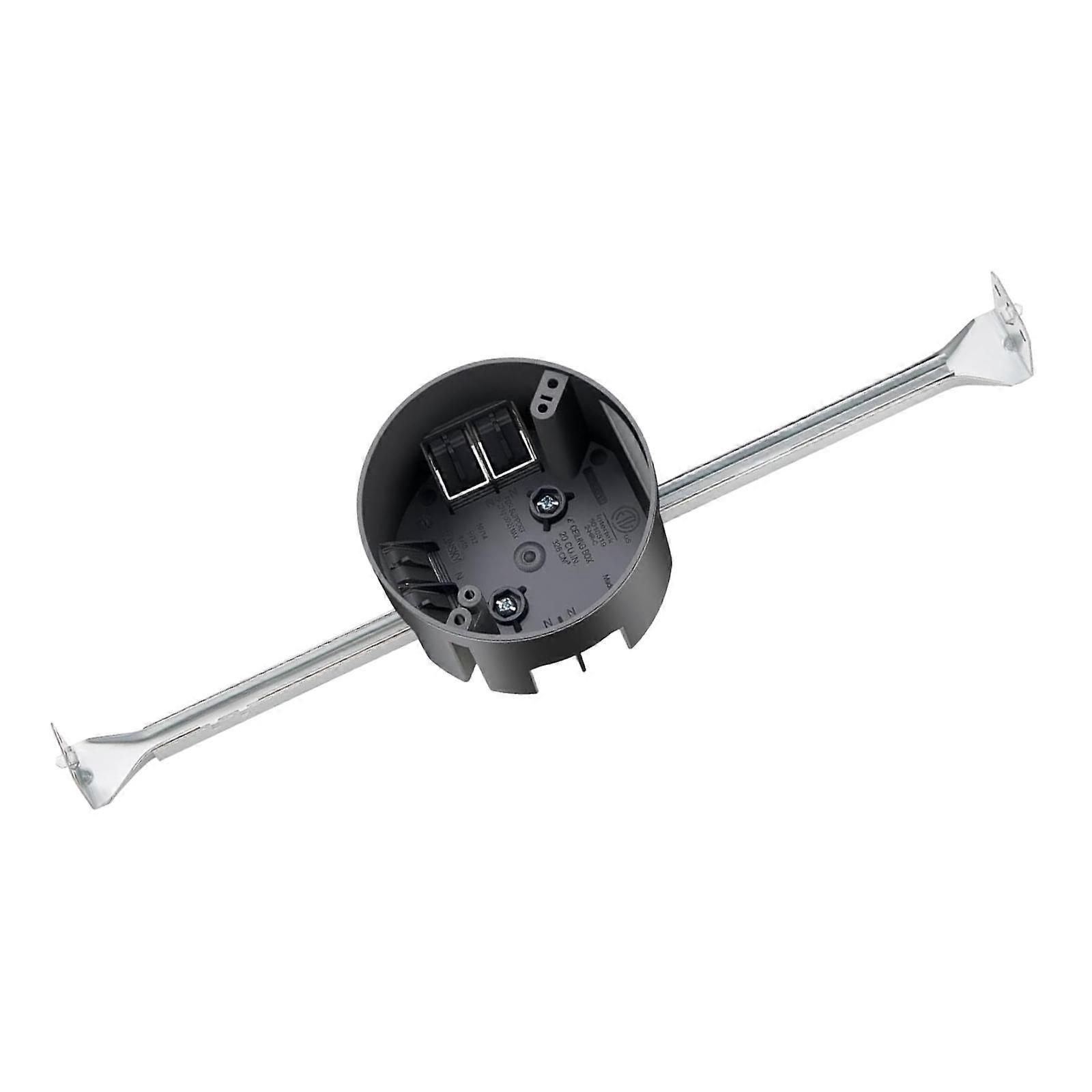 Ceiling Fan Brace Electrical Box Round Outlet Box Improvement 4" Diameter Easy