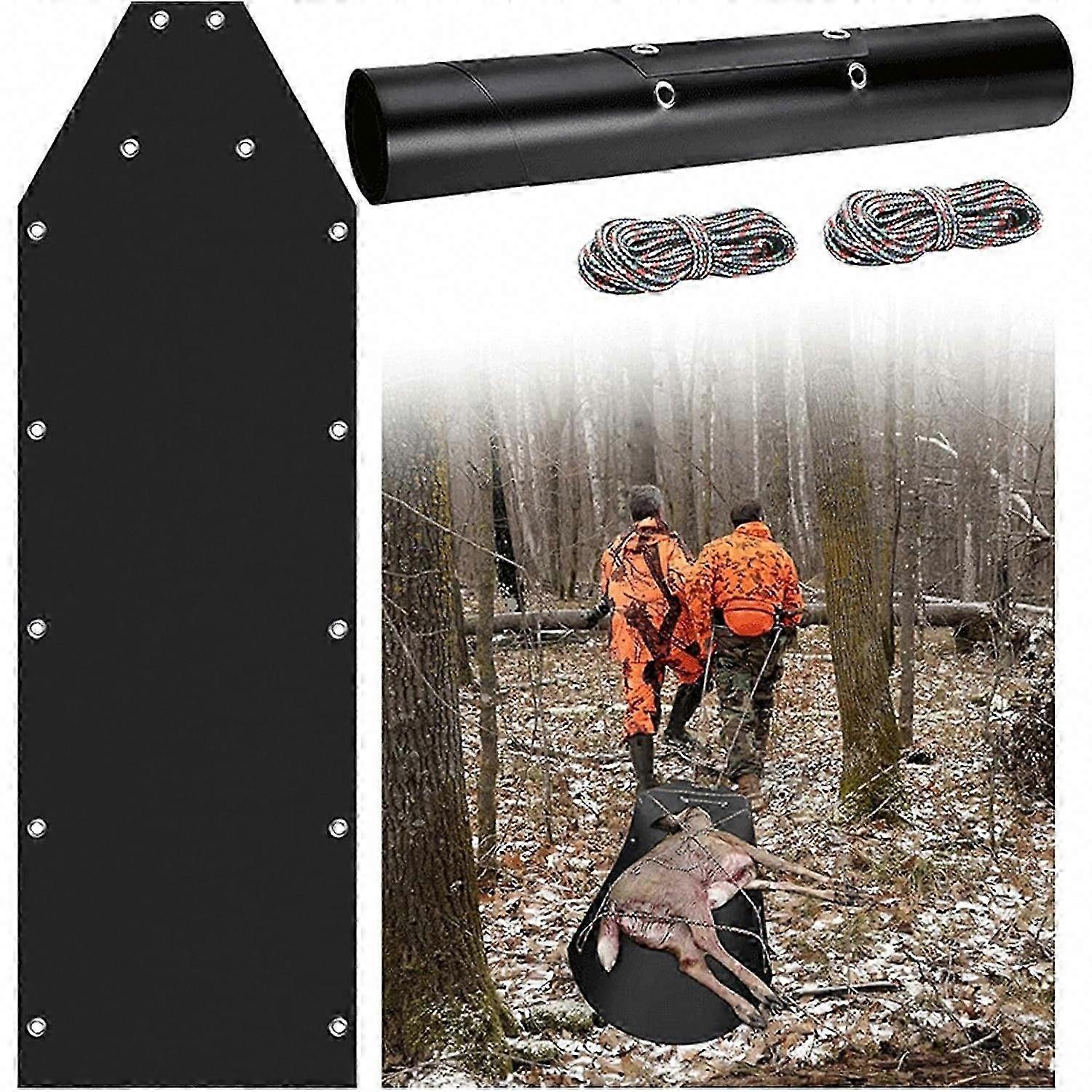 Deer Drag Sled Portable Heavy Duty Hunting Game Sled with Pull Rope for Hauling Deer, Wild Boar, Antelope, Grouse, and Fish