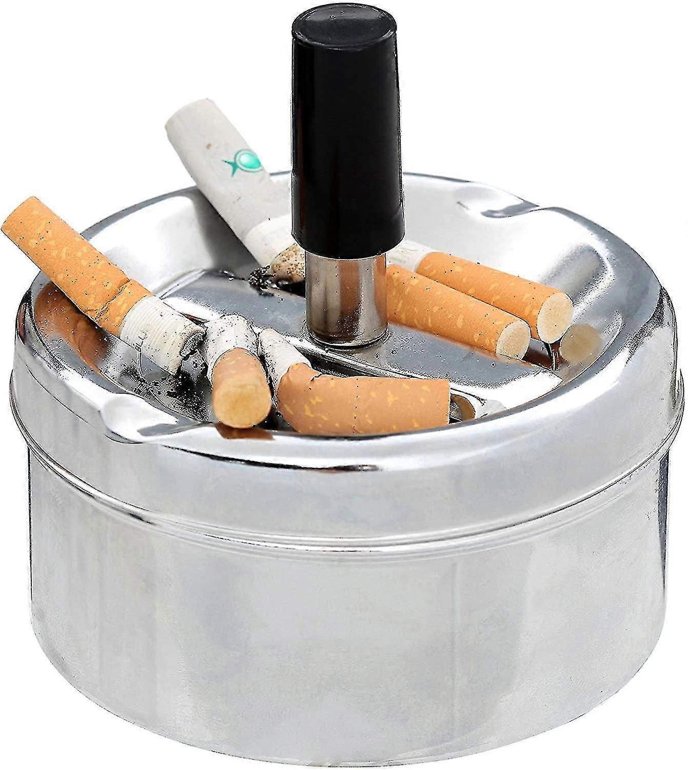 Small Silver Outdoor Ashtray