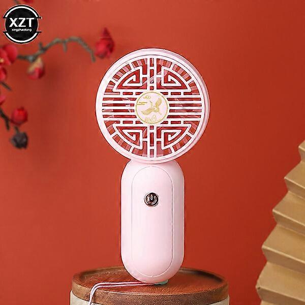 Chinese-style ancient-mini handheld fan, three colors available, three-speed adjustable