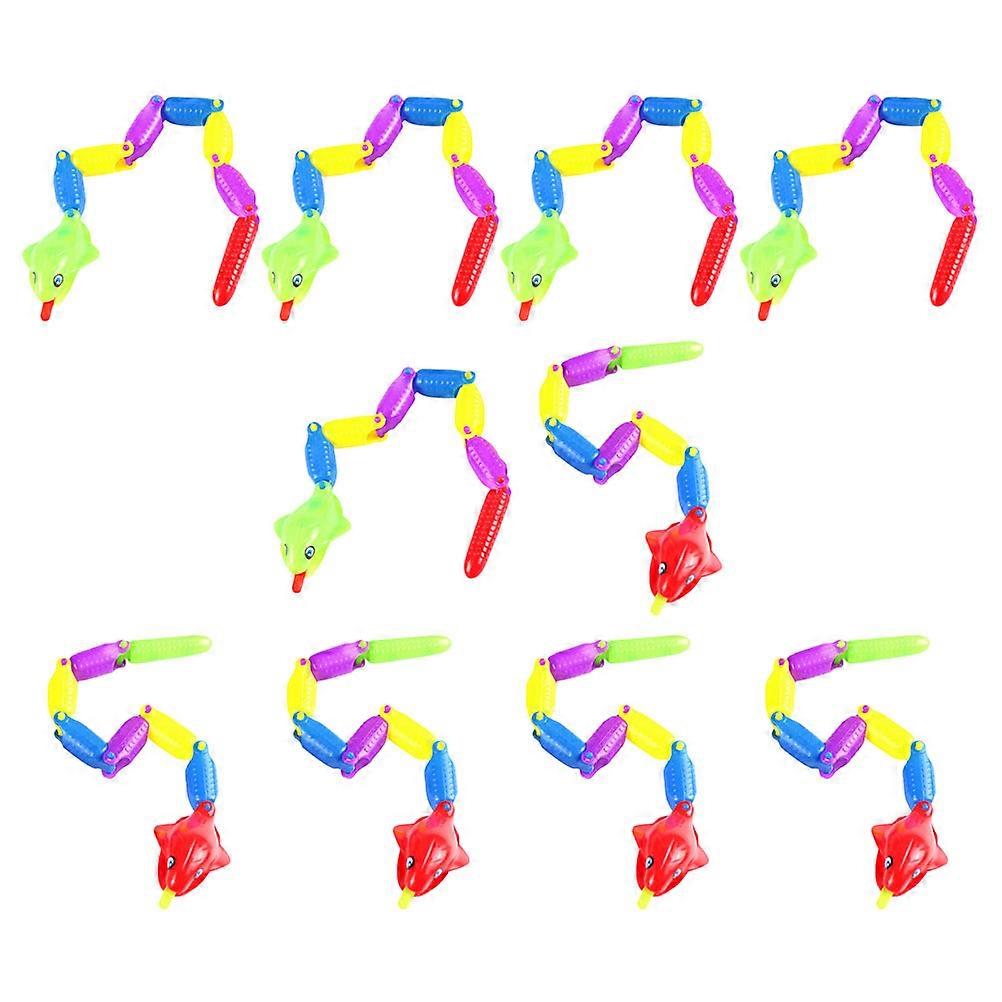 Plastic Snake Toys for Kids Use 10Pcs Creative Tricky Party Prank Props