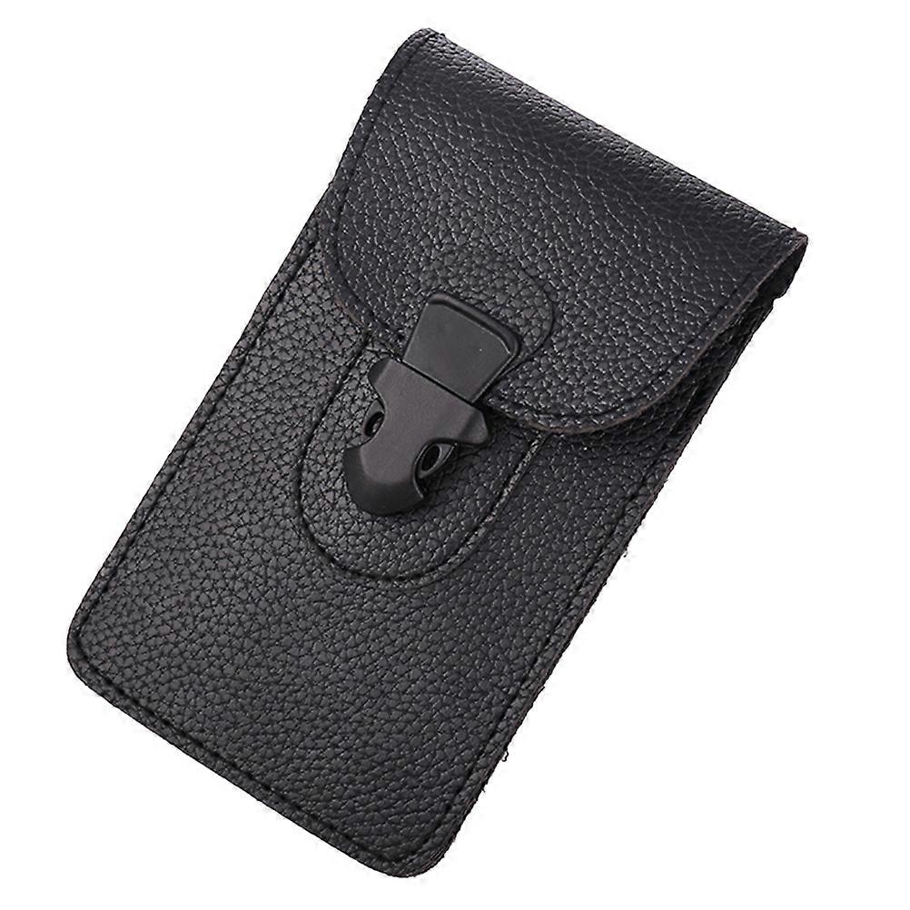 Clean Waist Pack Multi-Functional Bags for Men with Belt Black Rectangular Shape 1Pack