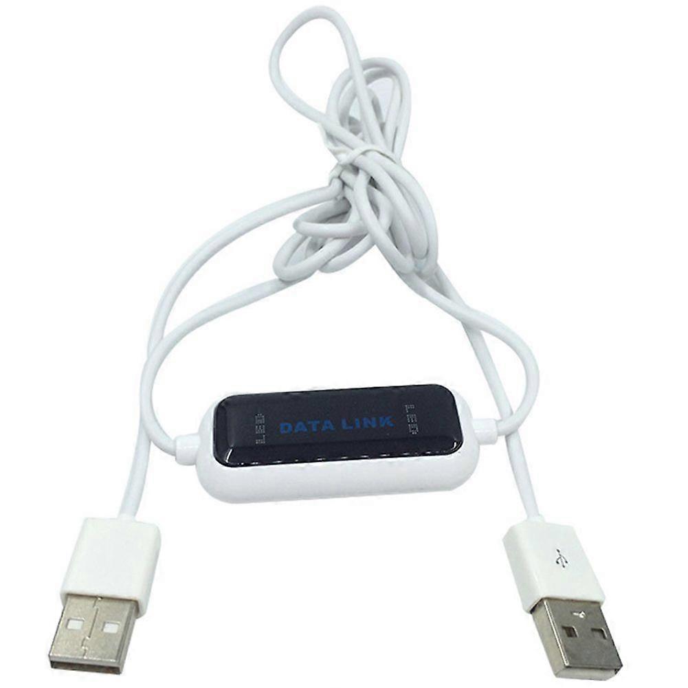 USB PC to PC Online Share Sync Link Net Direct Data File Transfer Bridge LED Cable Easy Copy Between 2 Computer