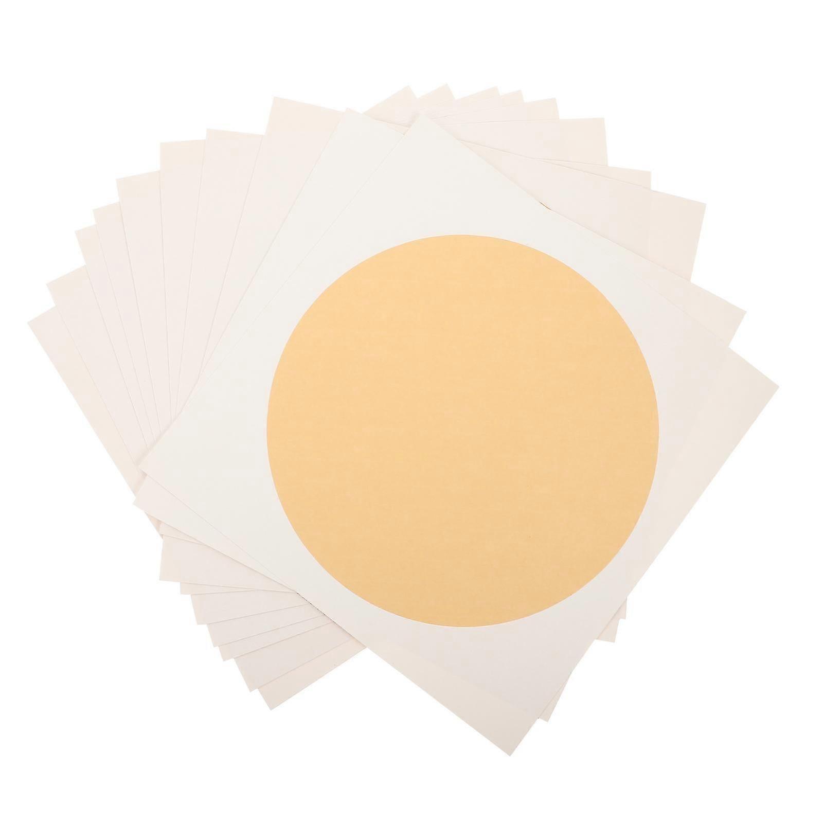Calligraphy Practice Paper Xuan Sheets Ink Absorption Beginner-Friendly Light Yellow 0.1x33x33cm 10-Pack