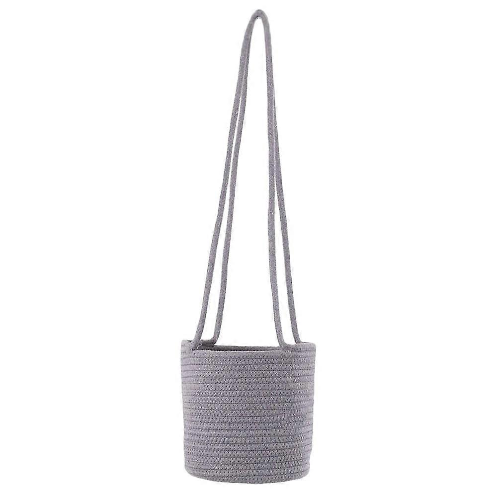 It sounds like you're describing a product listing for a **handwoven jute hanging basket**, possibly for use with plants or home decor. Here's a