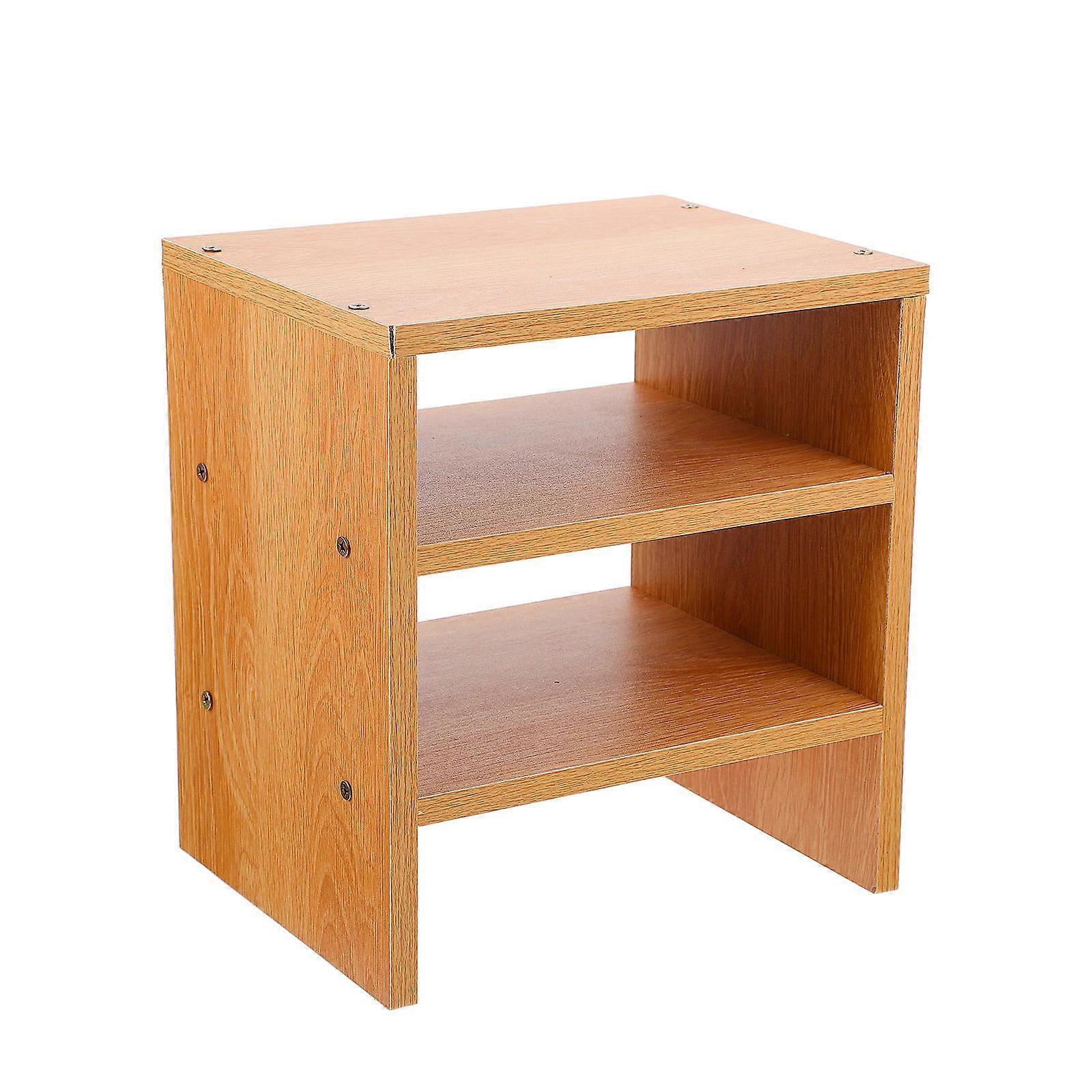 1Pc Wooden Desktop Organizer Counter Shelf for Home Room Decoration